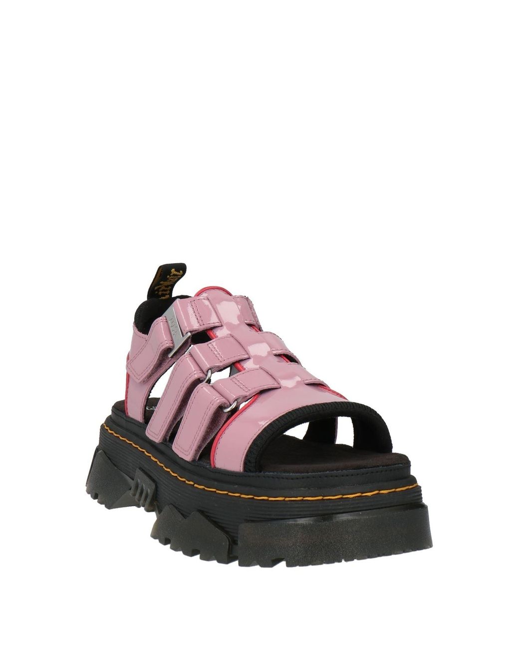 Dr. Martens Brown Antique Rose Sandals Leather, Synthetic Material