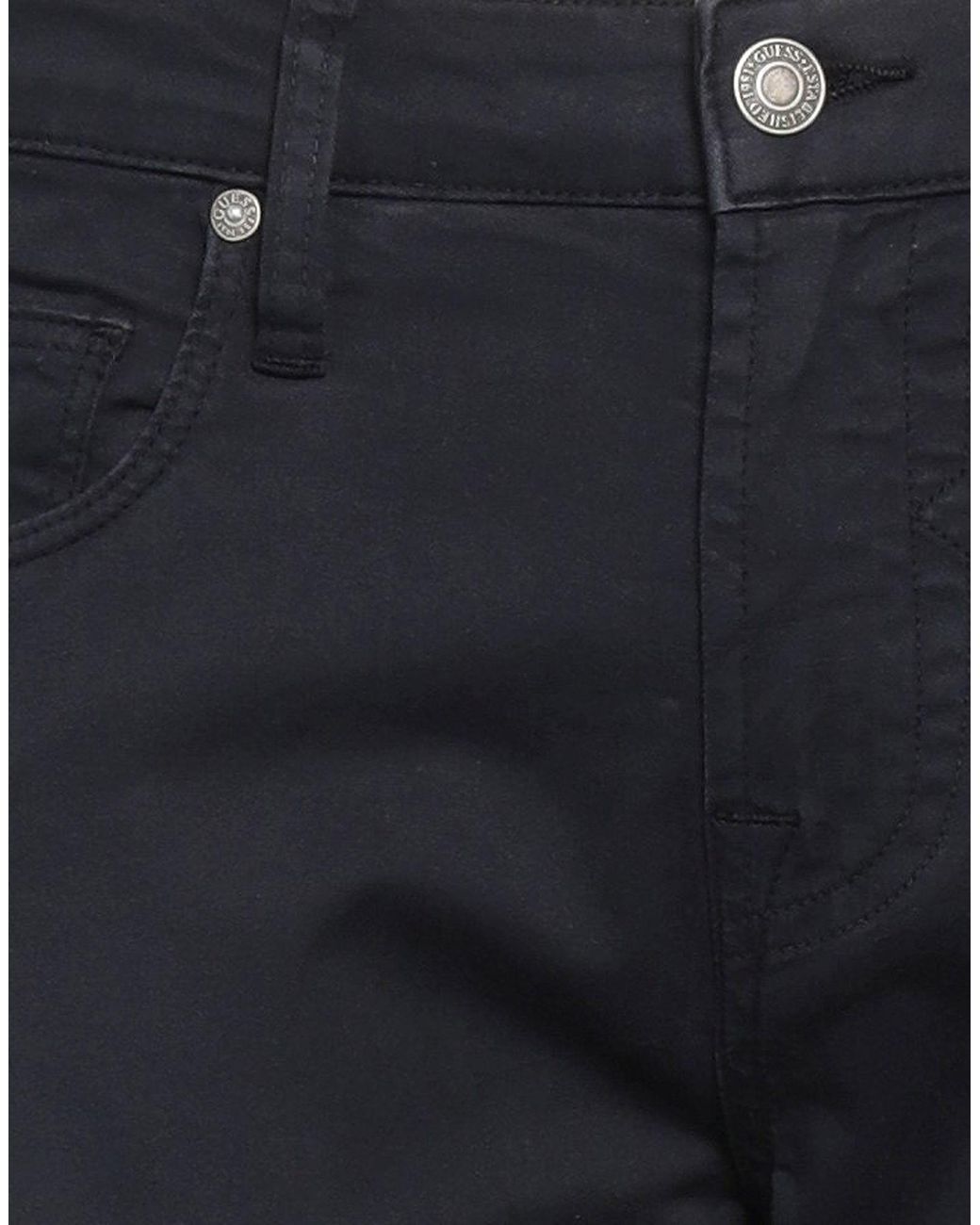 Guess Blue Midnight Pants Cotton, Elastane for men