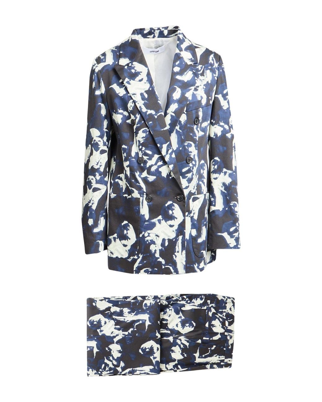 Grifoni Blue Suit Cotton, Elastane