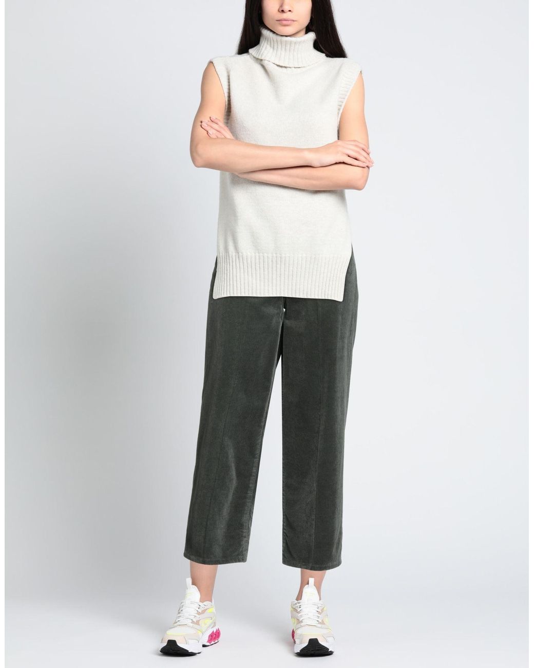 Bonheur Gray Military Pants Cotton, Modal, Elastane