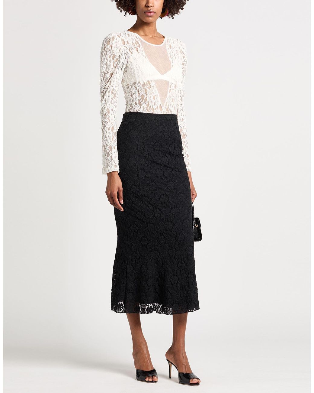 ROTATE BIRGER CHRISTENSEN Black Maxi Skirt