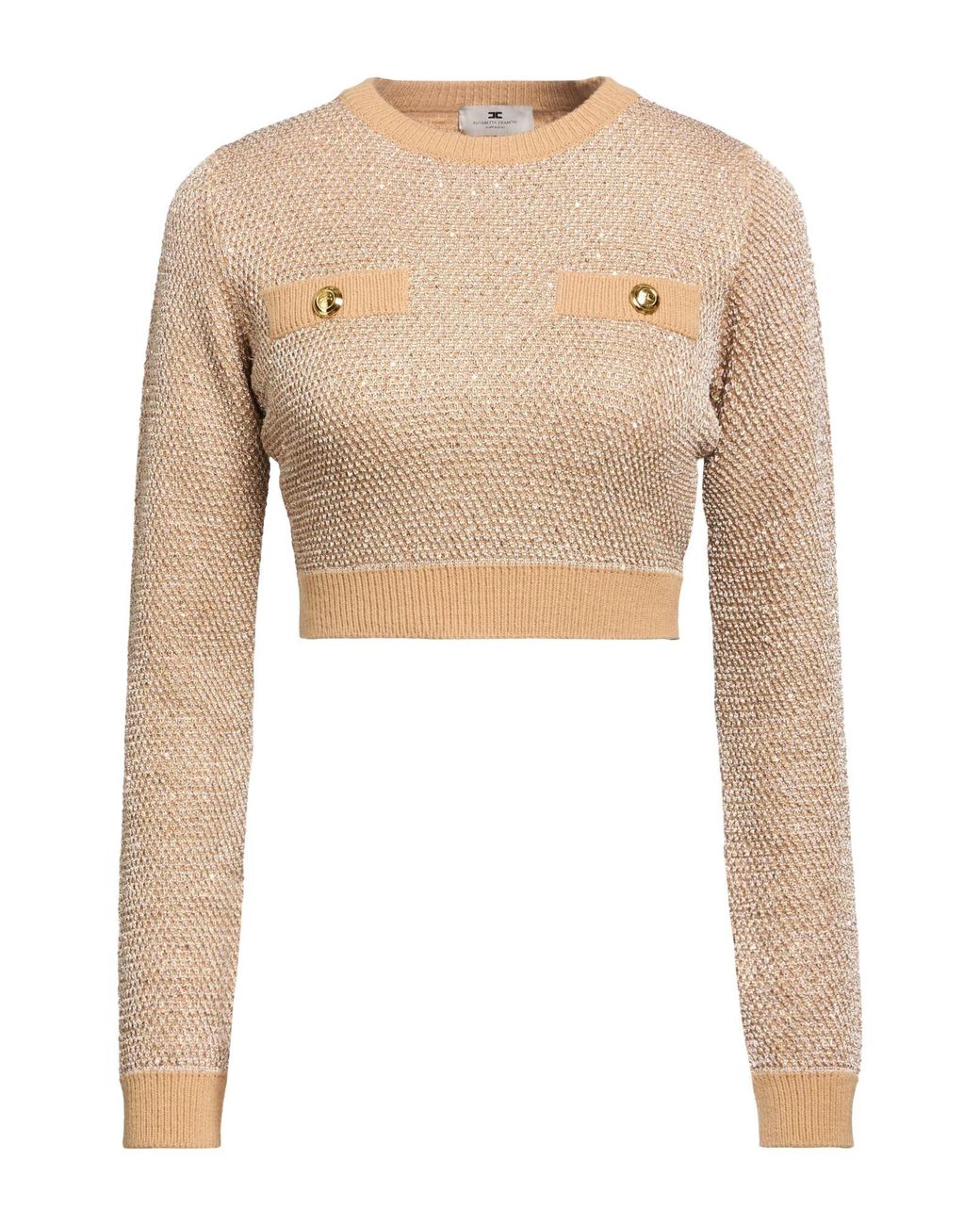 Elisabetta Franchi Natural Sweater Polyester, Acrylic, Wool, Alpaca Wool
