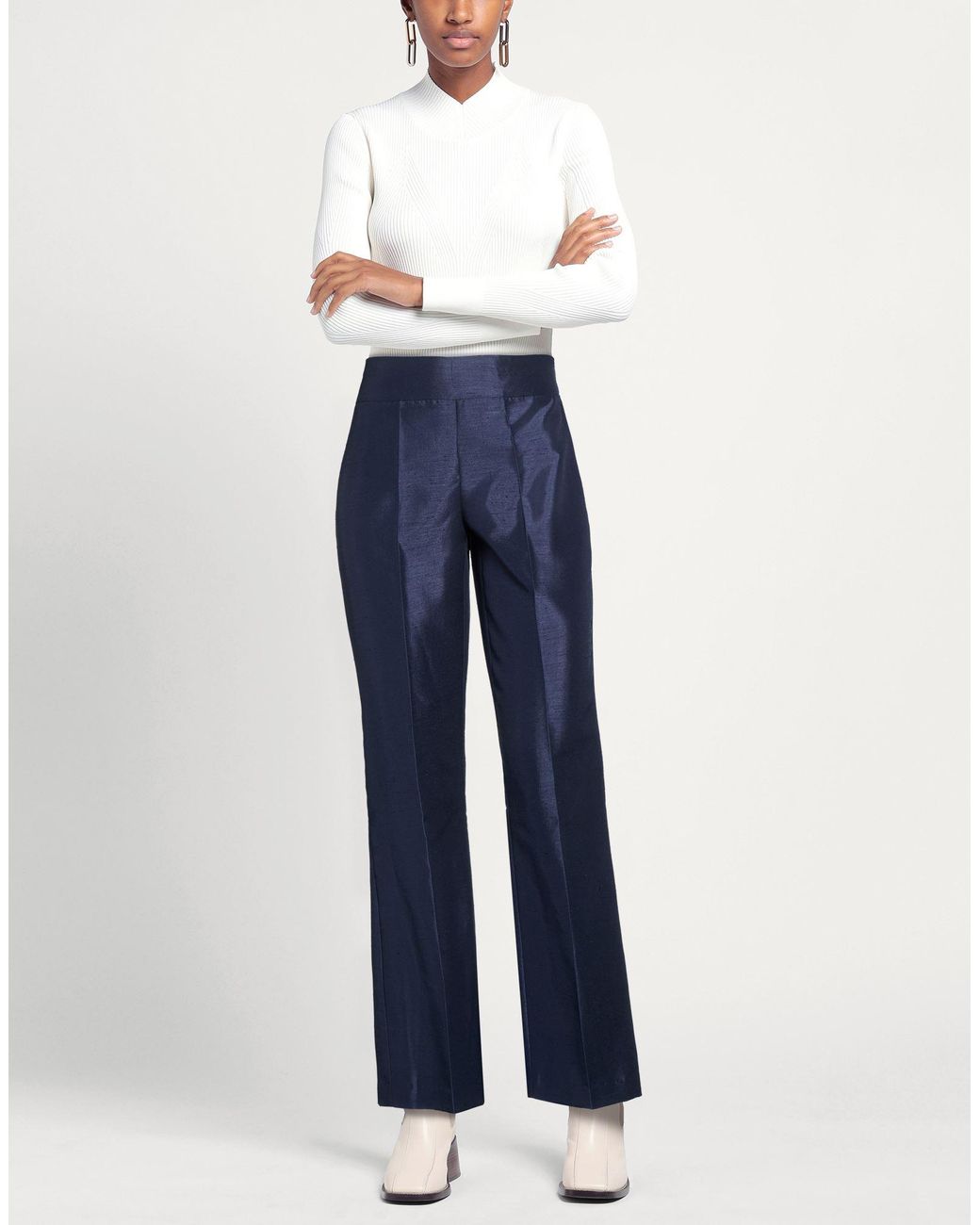 Compagnia Italiana Blue Pants Polyester