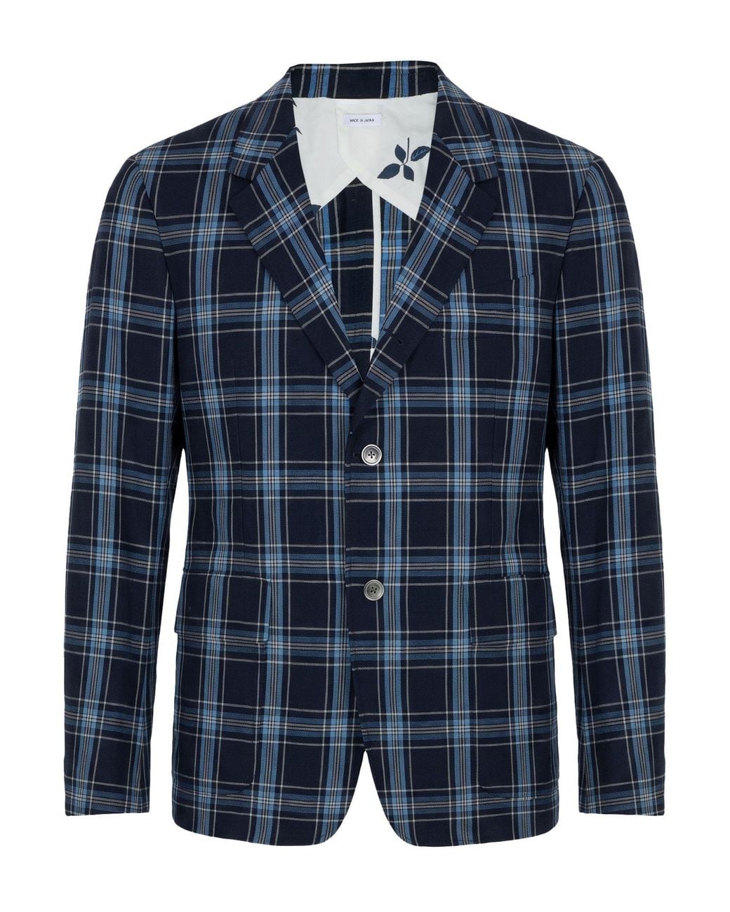 Thom Browne Blue Blazer Virgin Wool, Linen for men