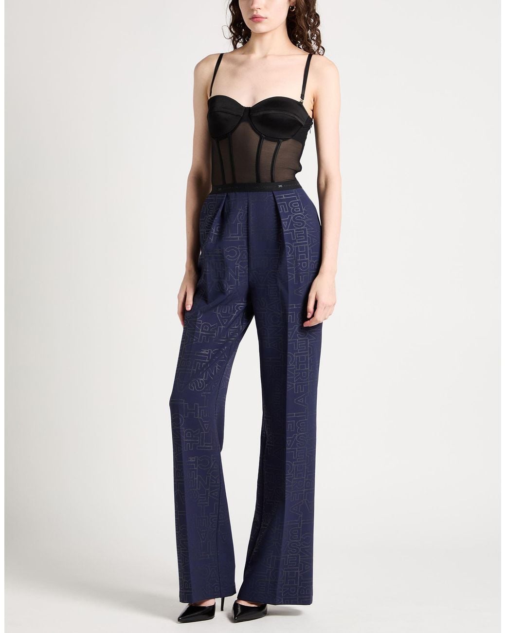 Elisabetta Franchi Blue Jumpsuit