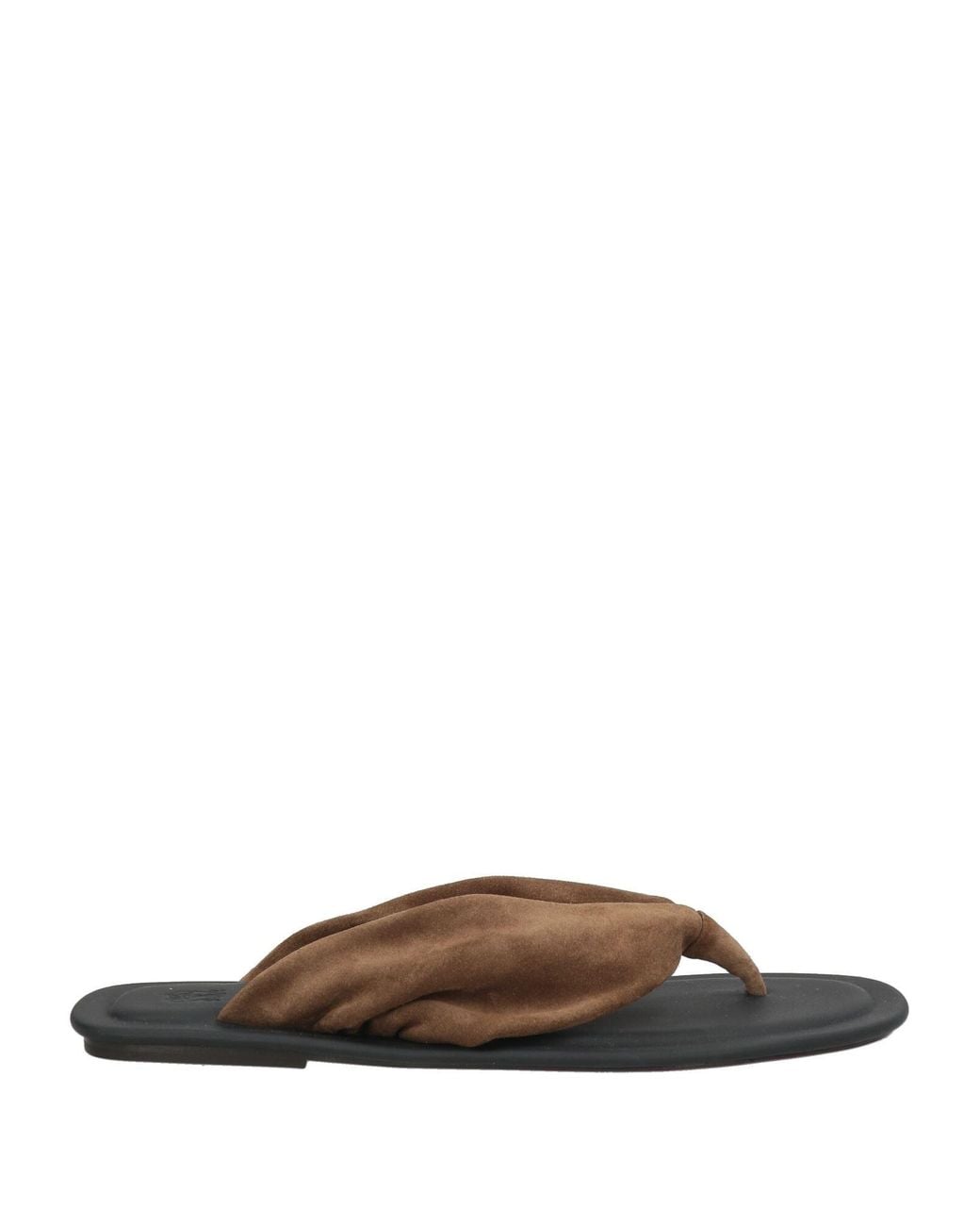 Brunello Cucinelli Brown Thong Sandal Leather