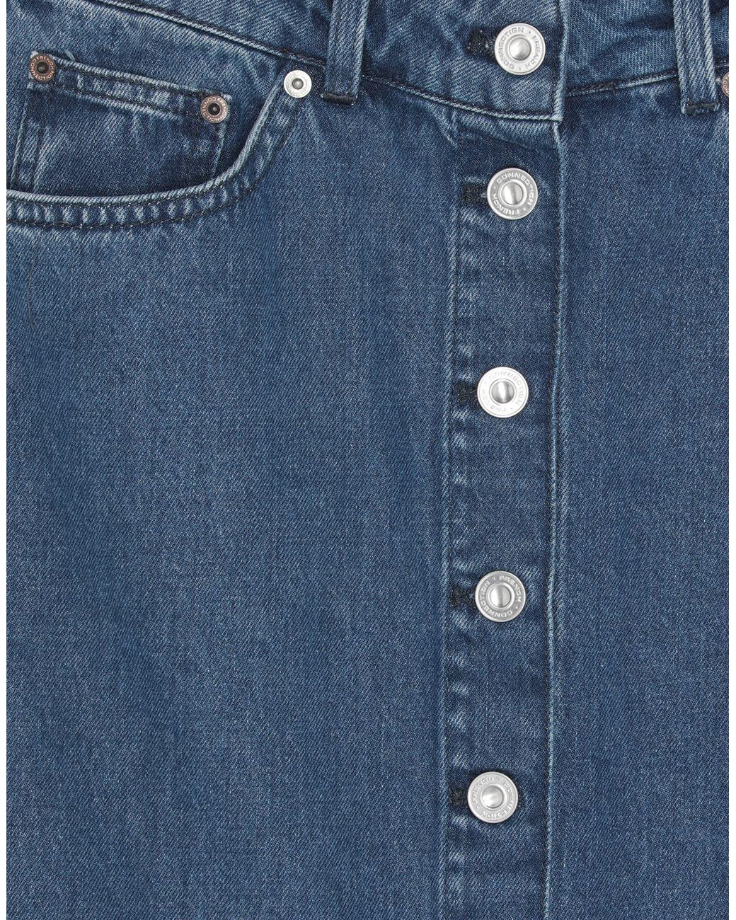 French Connection Denim Skirt in Blue - Lyst