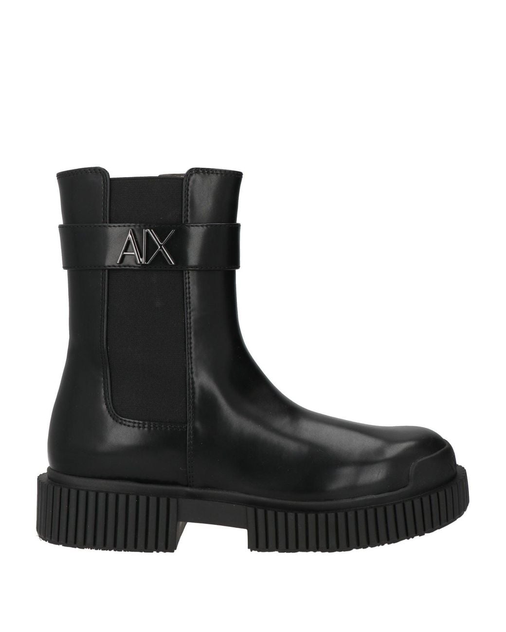 ARMANI EXCHANGE Black Ankle Boots