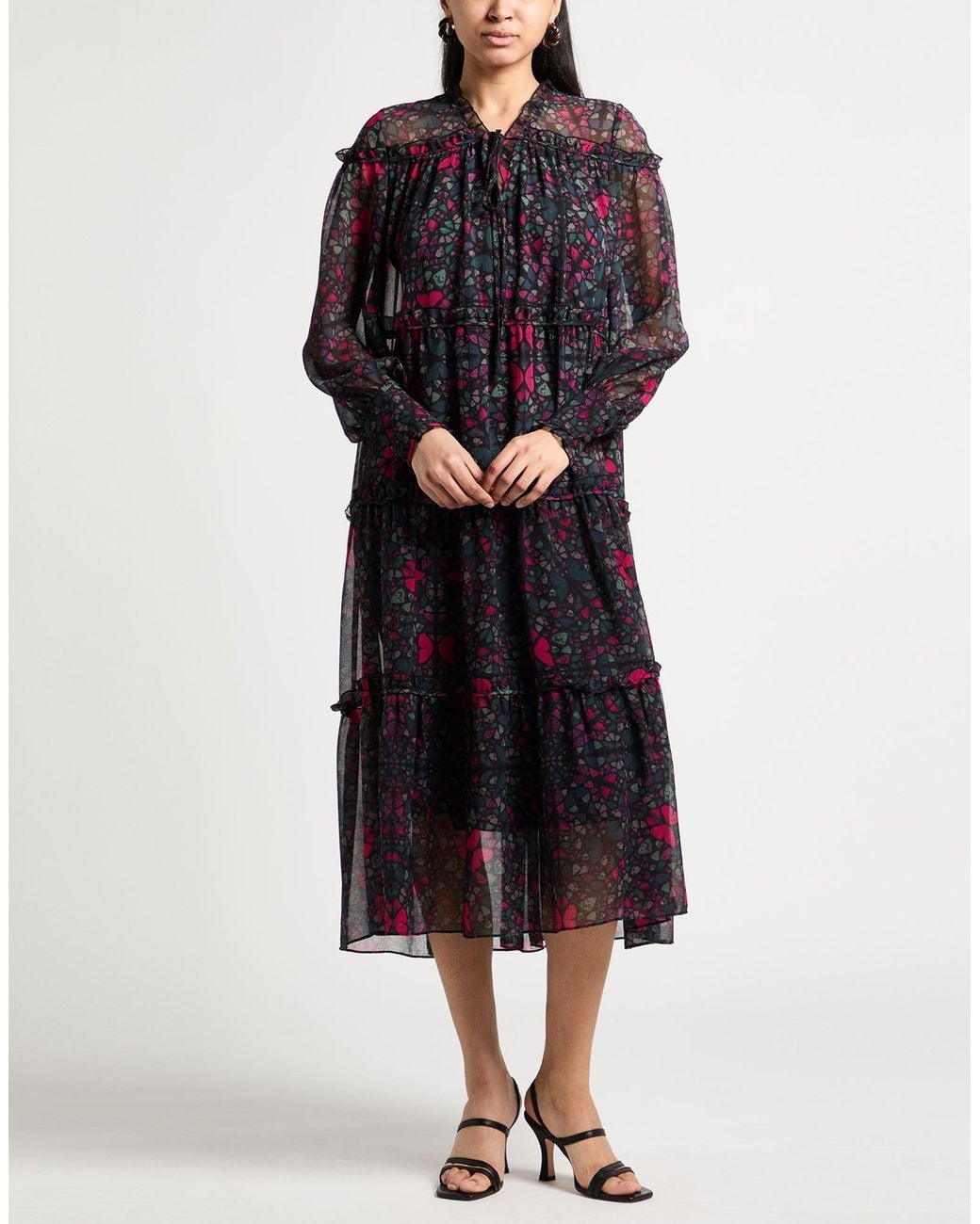 Ted Baker Purple Midi Dress