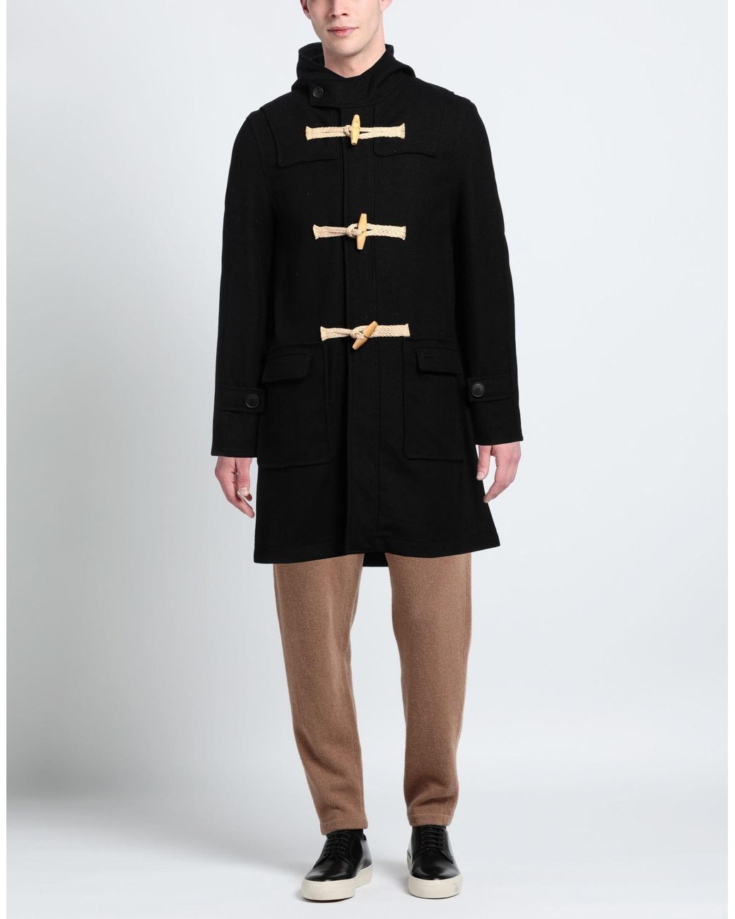 Cappotto di Bark in Black da Uomo