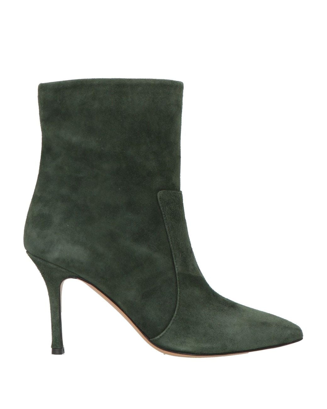The Seller Green Ankle Boots Leather