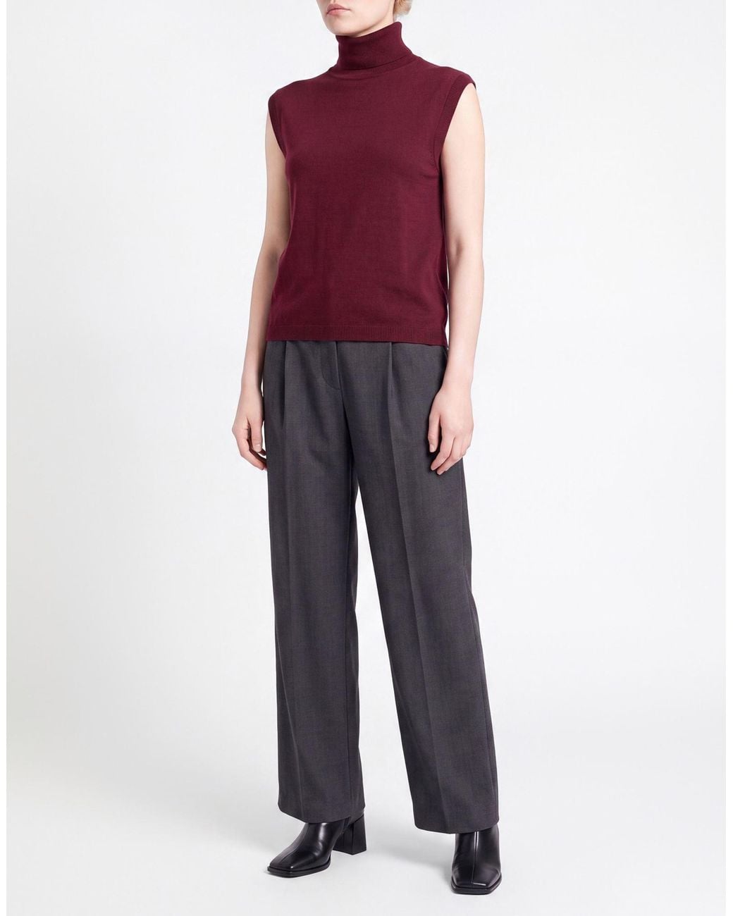 Anna Molinari Purple Turtleneck