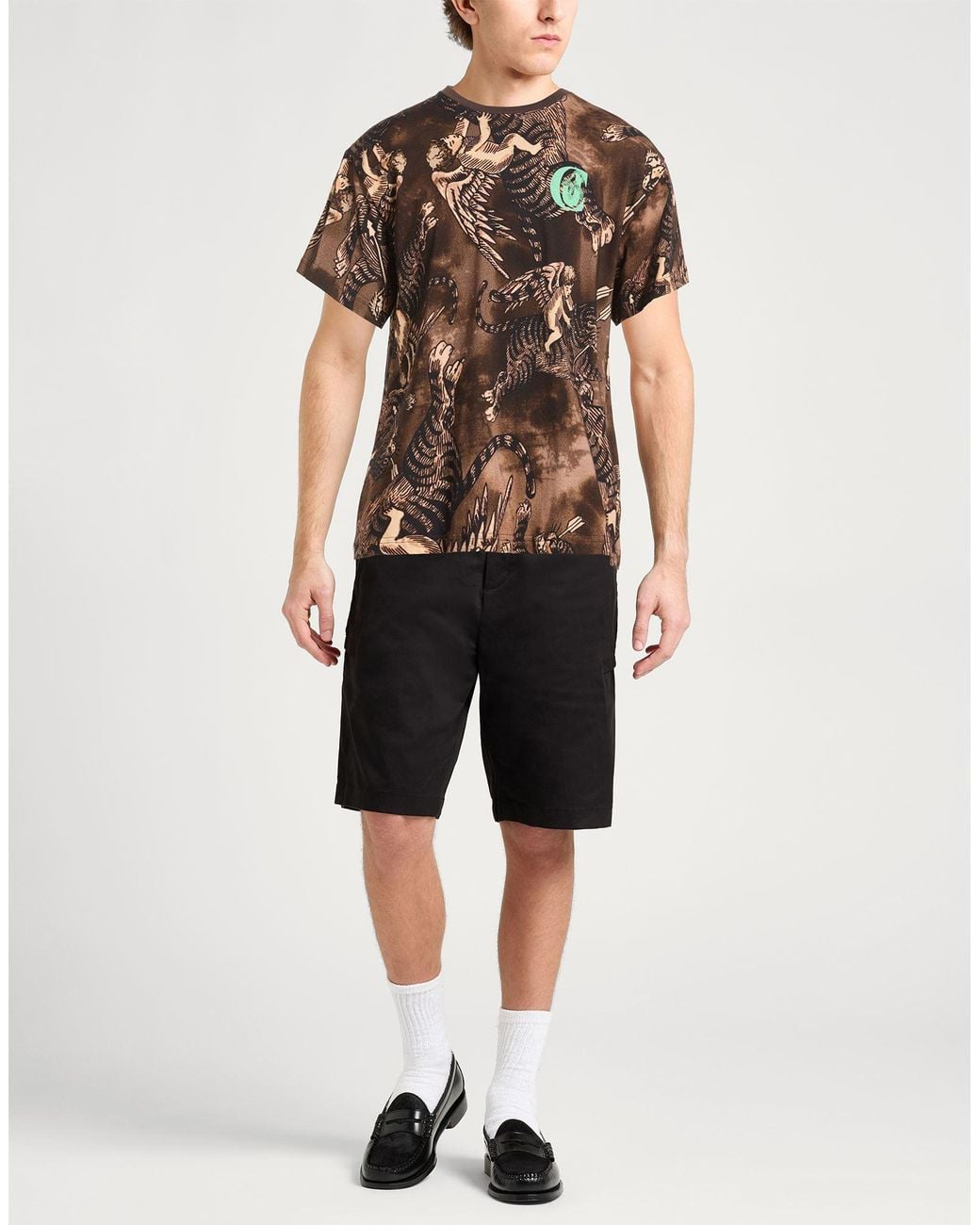 Just Cavalli Brown T-Shirt Cotton for men