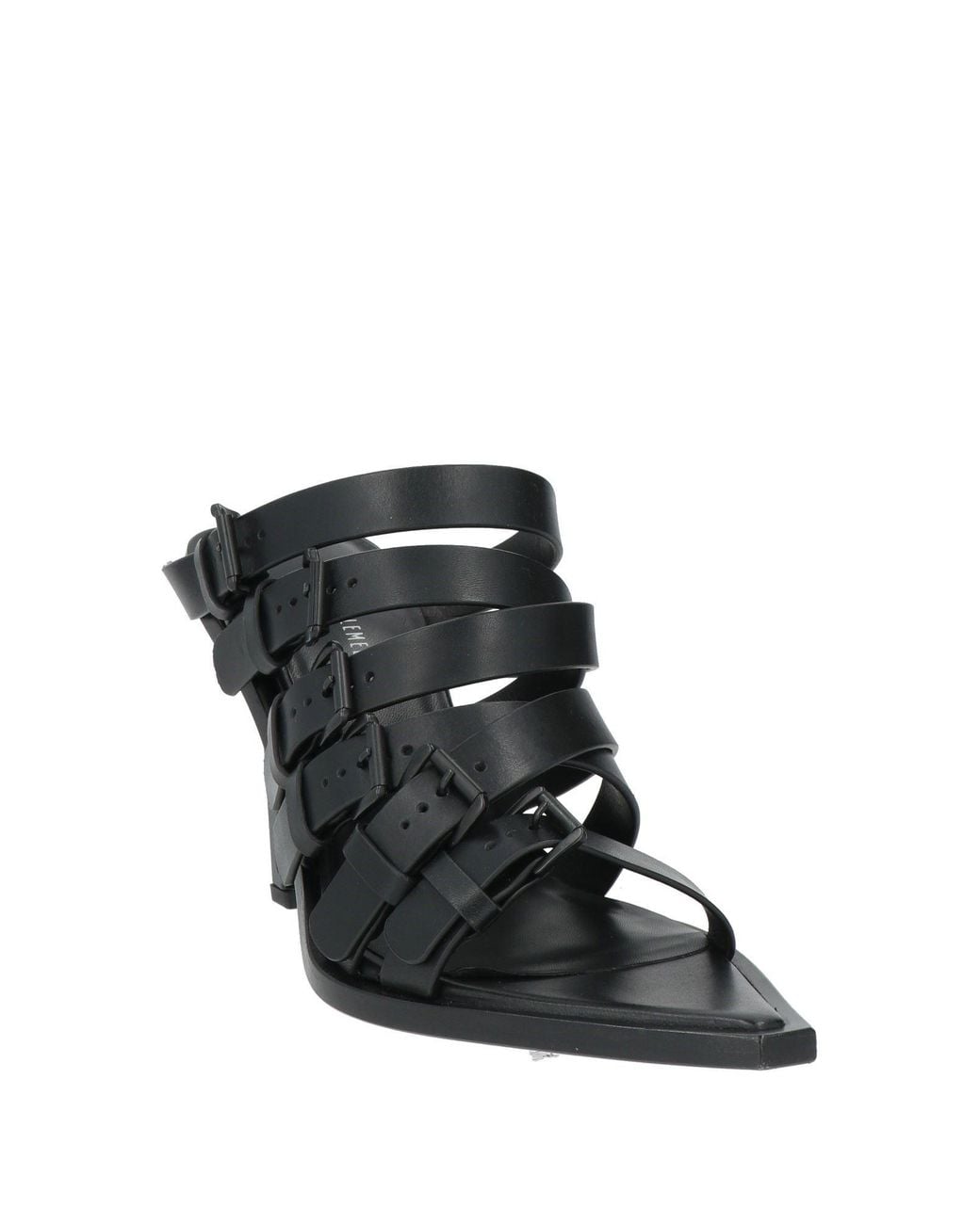 Ann Demeulemeester Black Sandals Leather