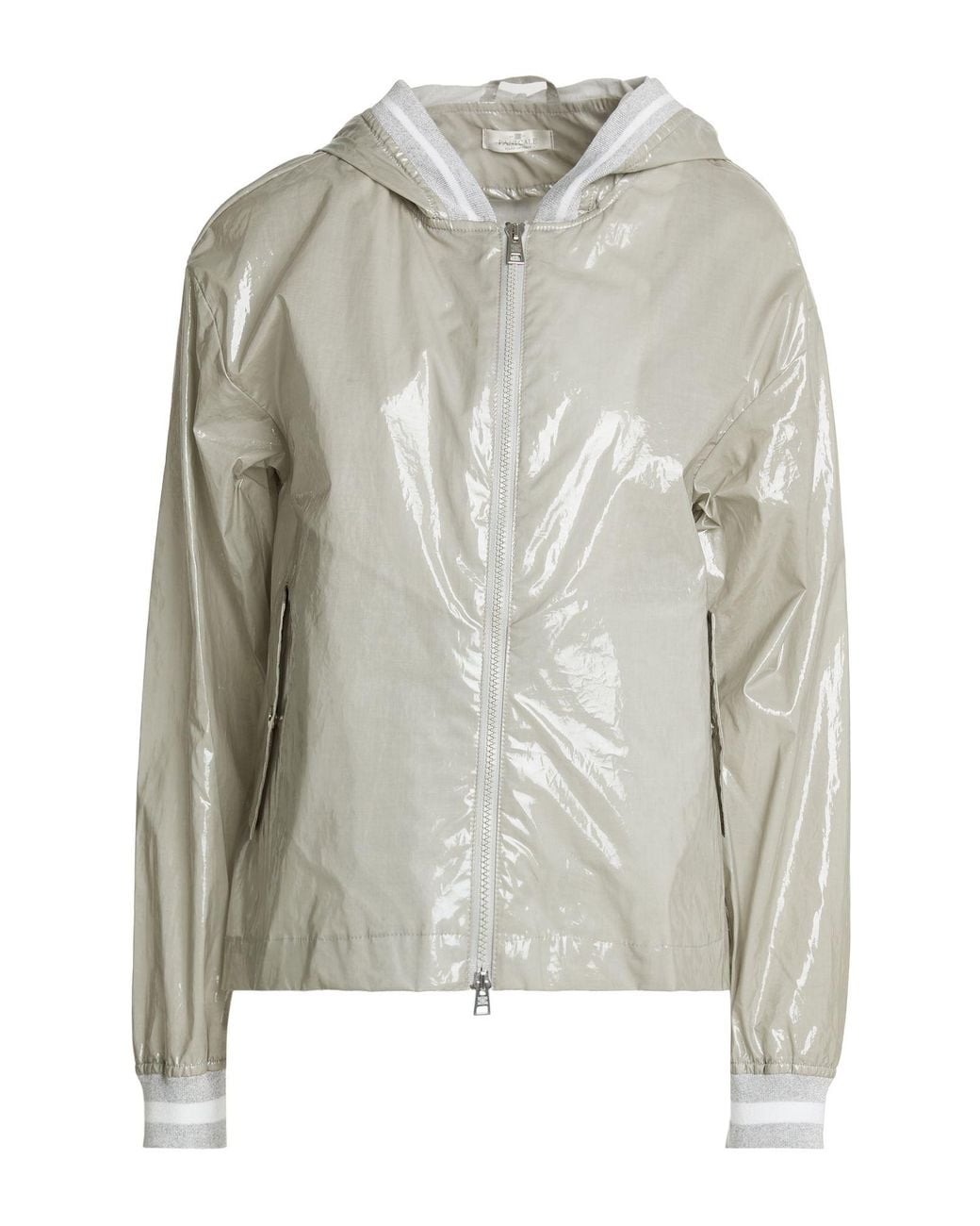 Panicale Gray Jacket Polyurethane, Cotton