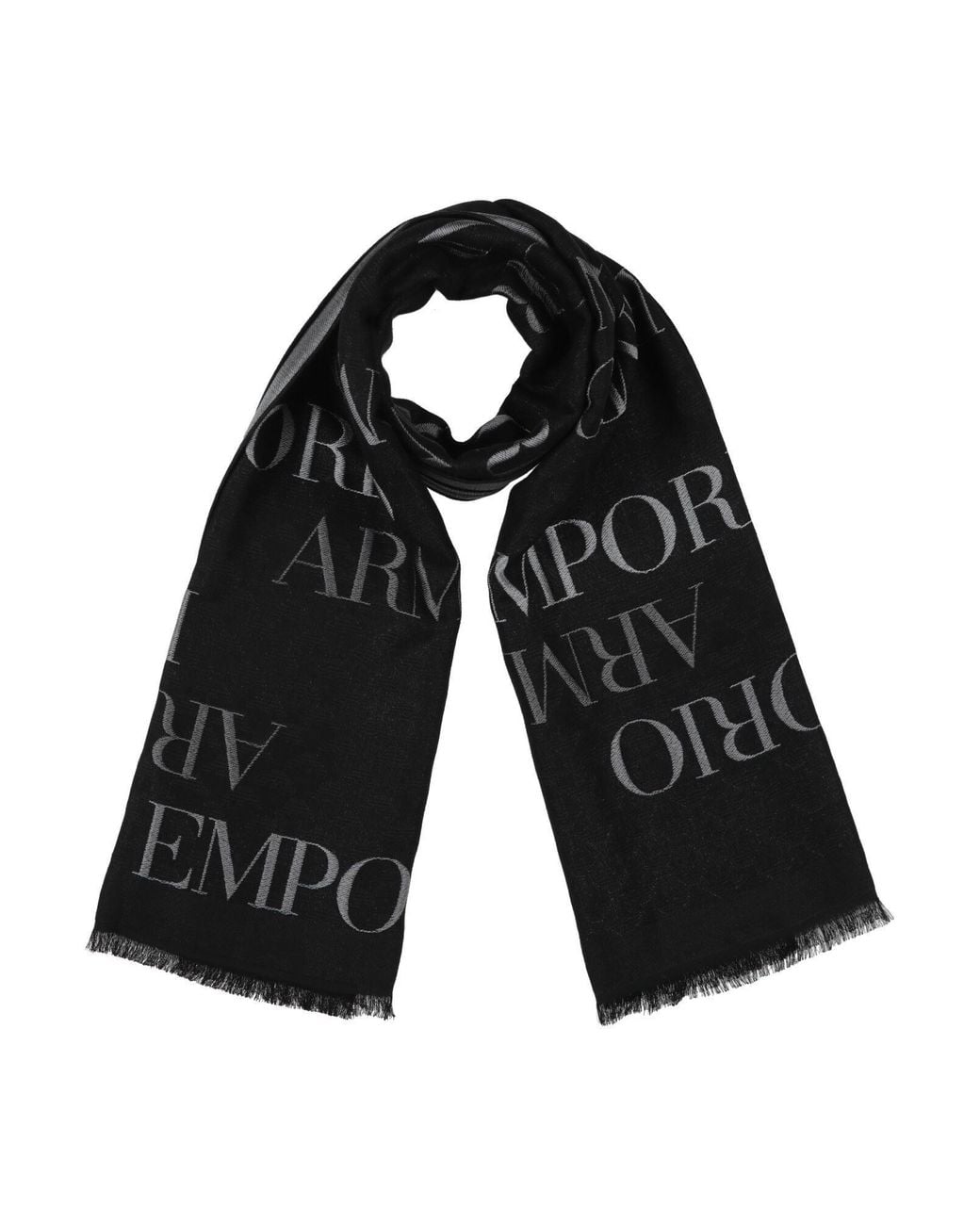 Sciarpa di Emporio Armani in Black da Uomo
