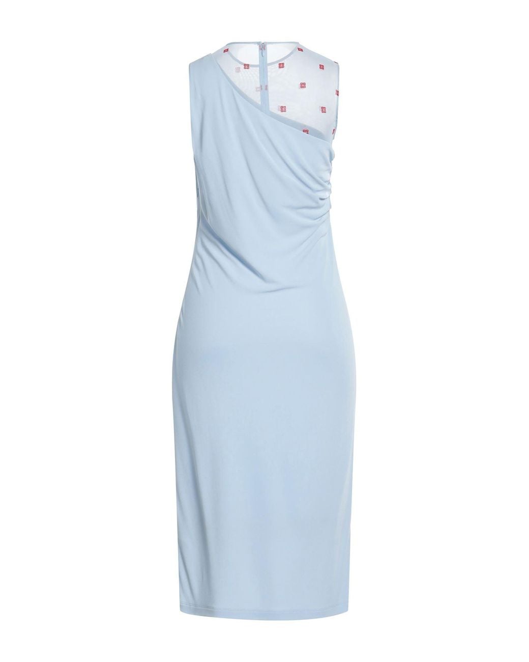 Givenchy Blue Sky Midi Dress Viscose, Polyamide, Elastane