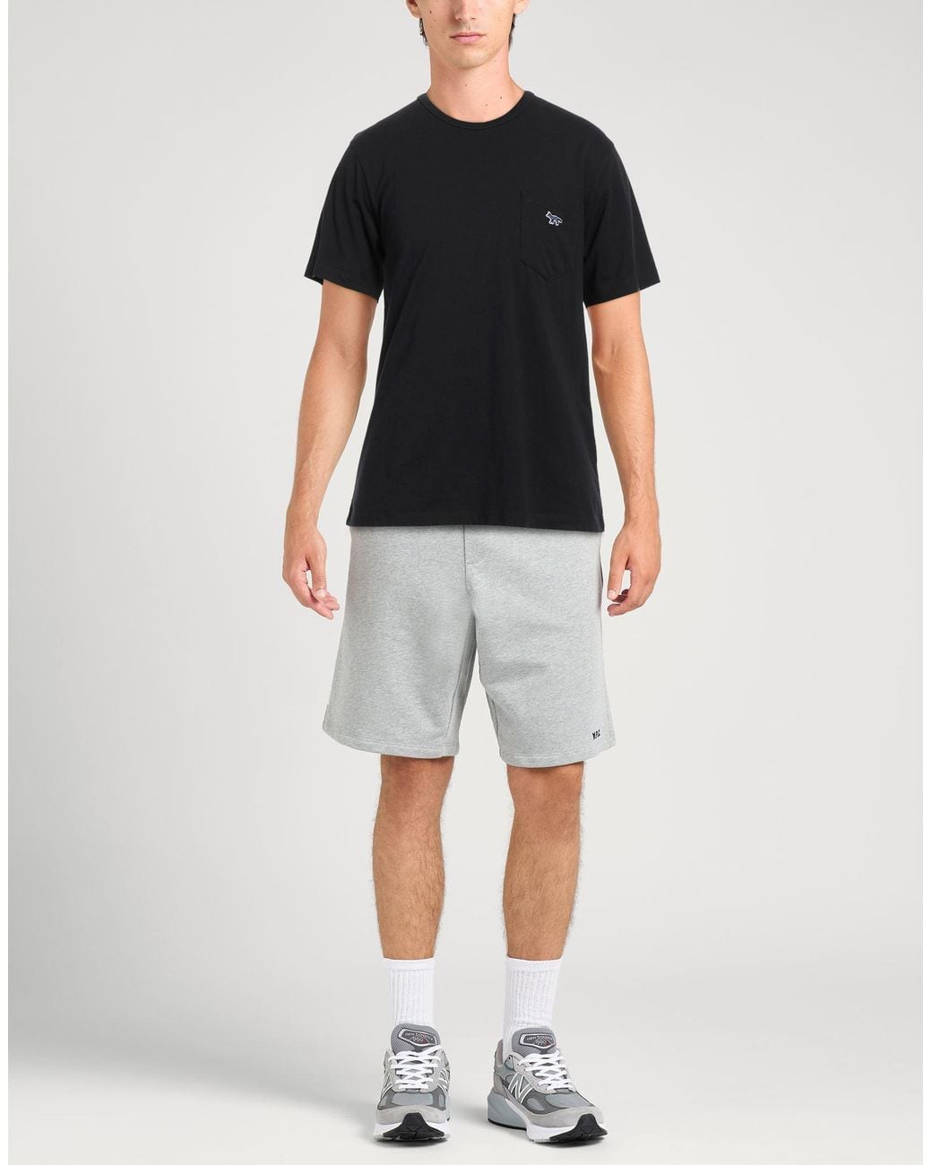 Maison Kitsuné Black T-Shirt Cotton for men