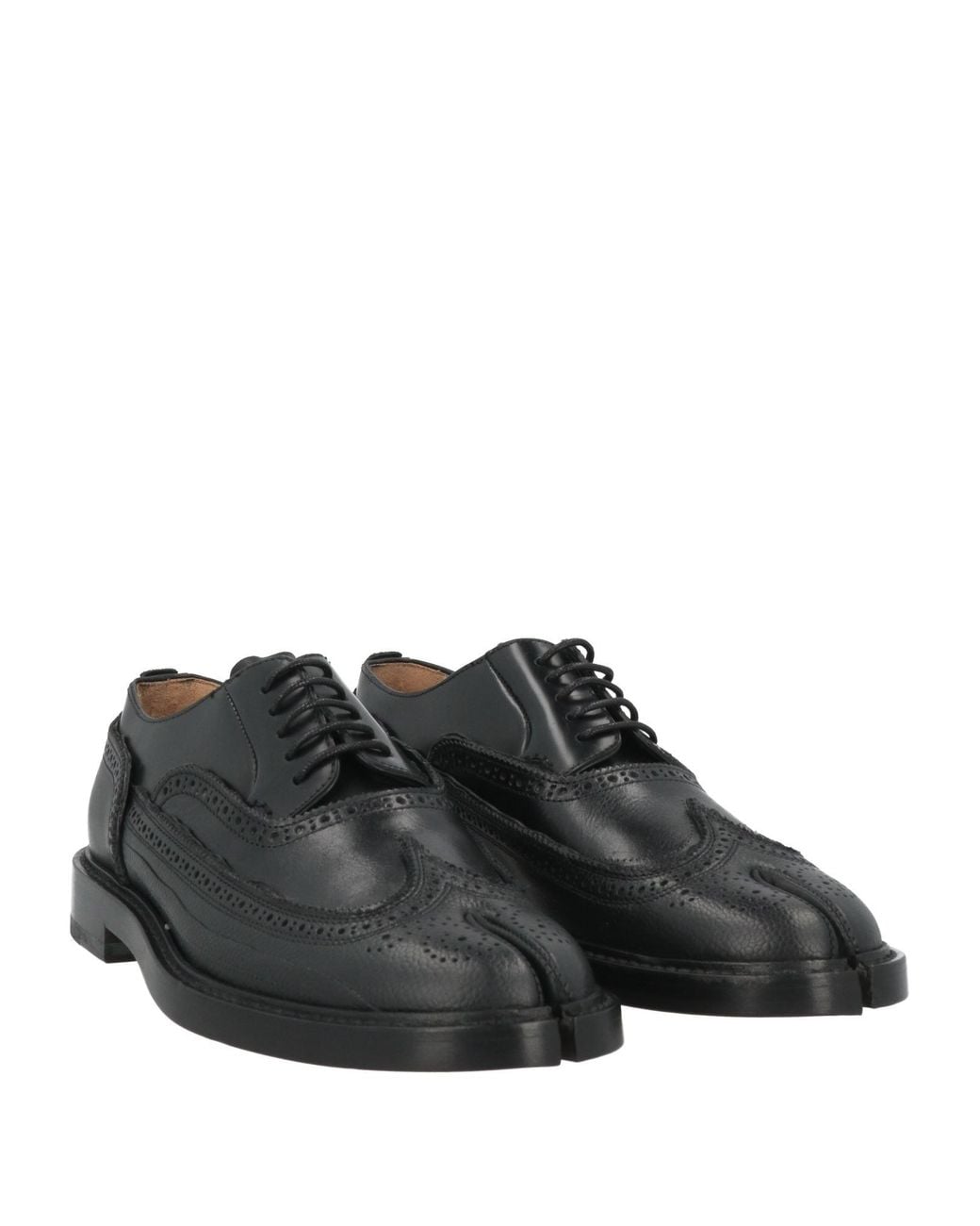 Maison Margiela Black Lace-Up Shoes Leather