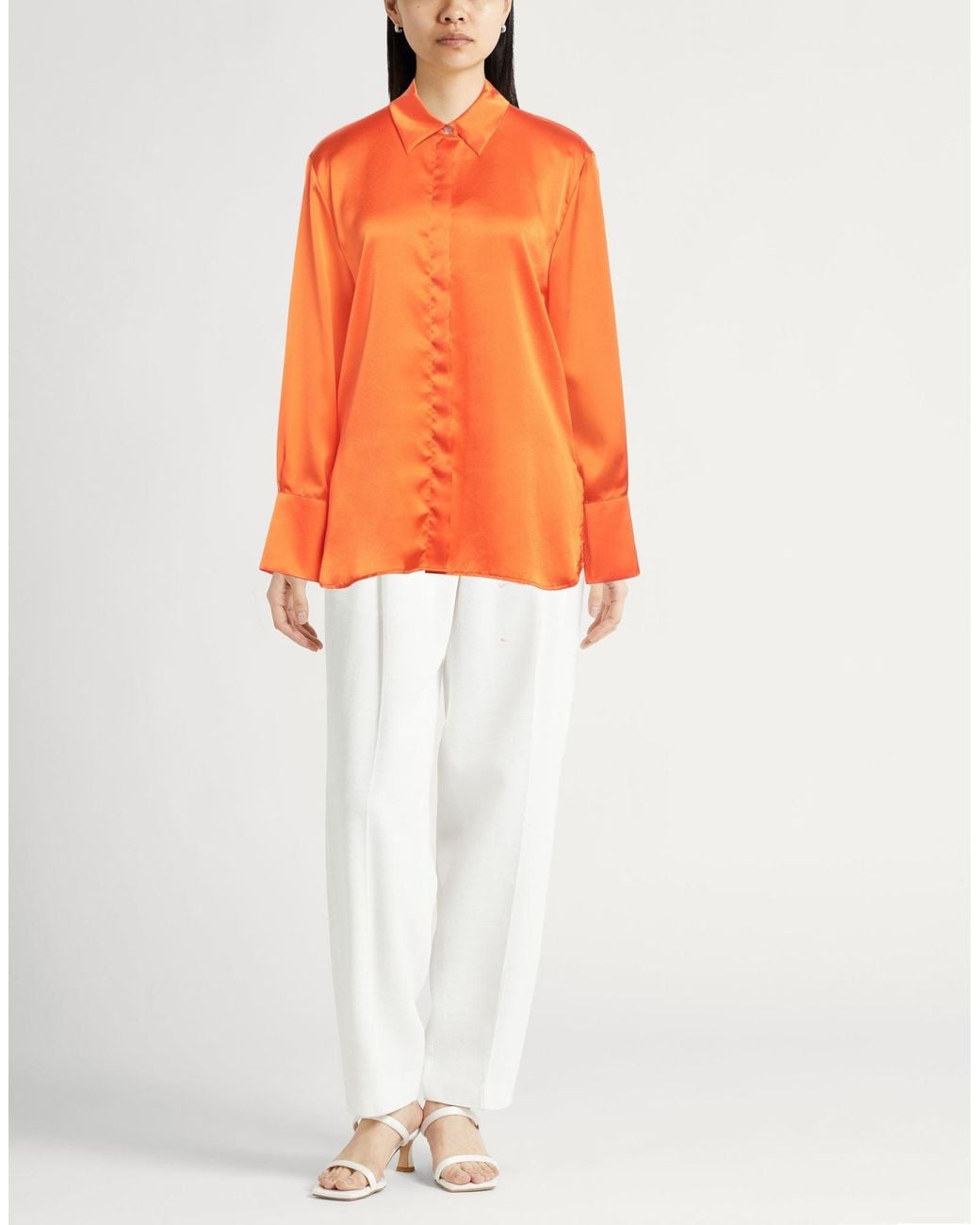 Brian Dales Orange Shirt Polyester