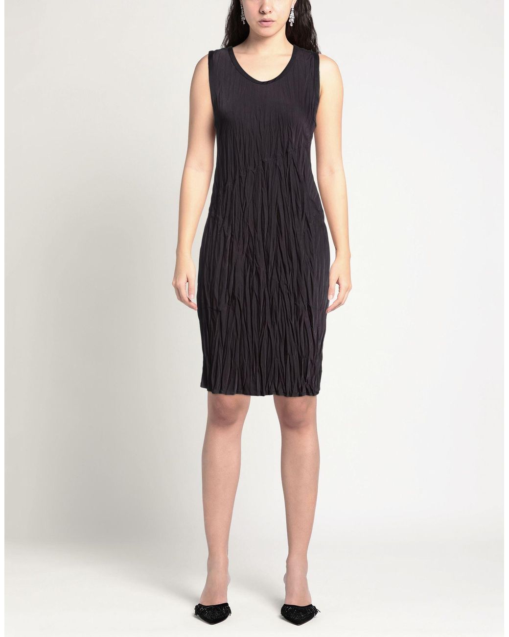 Helmut Lang Black Midi Dresses