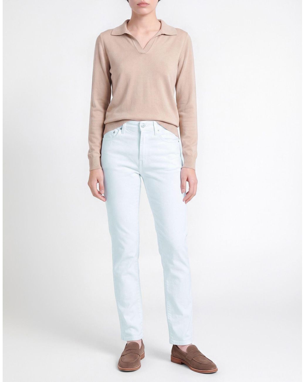 Dondup White Jeans Cotton, Elastane
