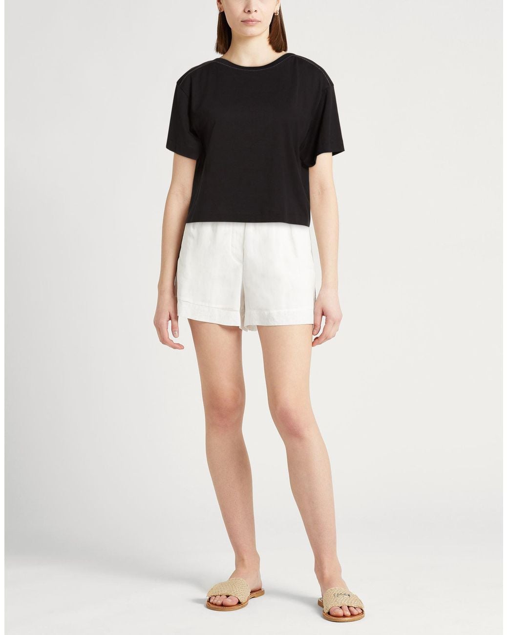Brunello Cucinelli Black T-Shirts