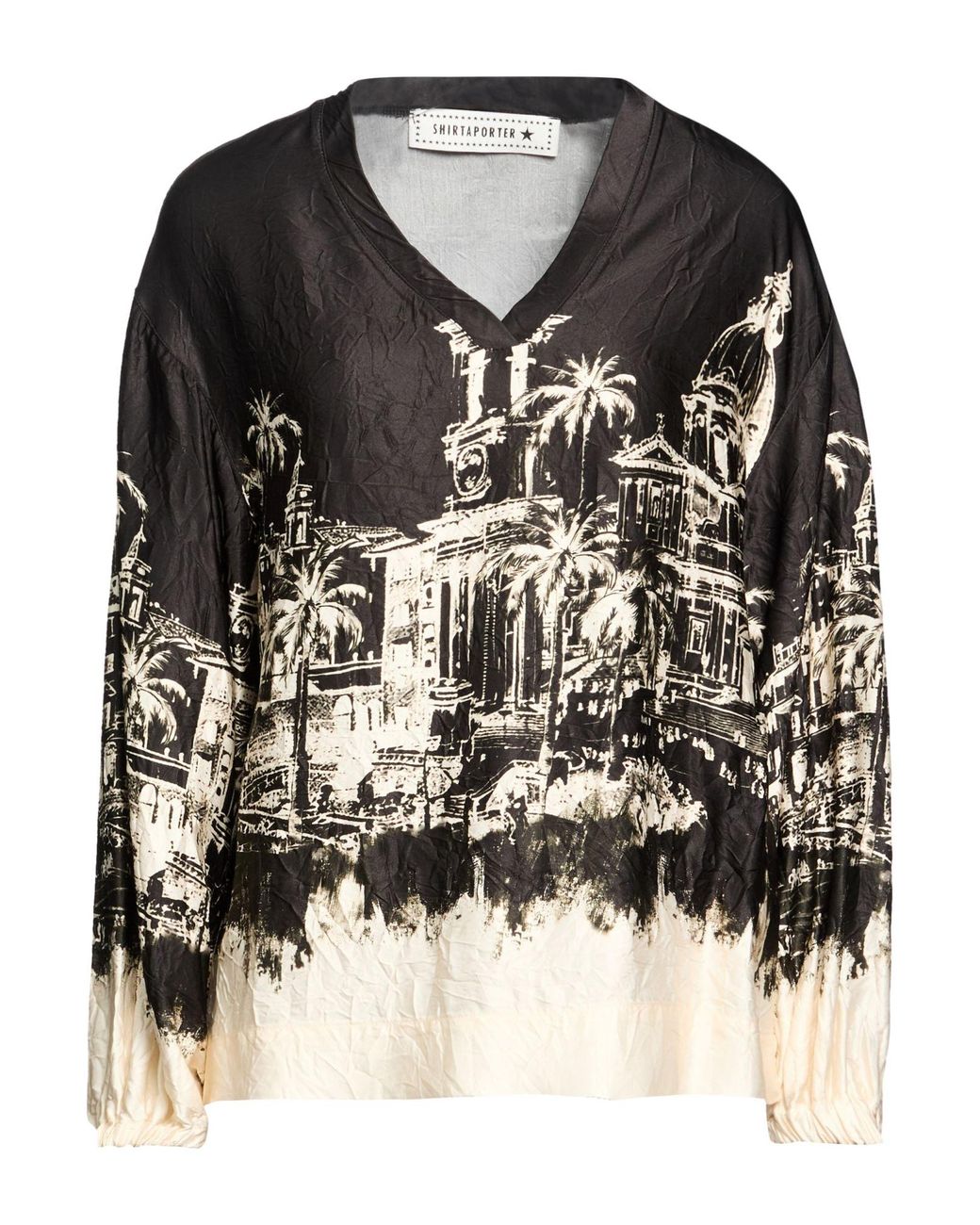 Top Shirtaporter de color Black