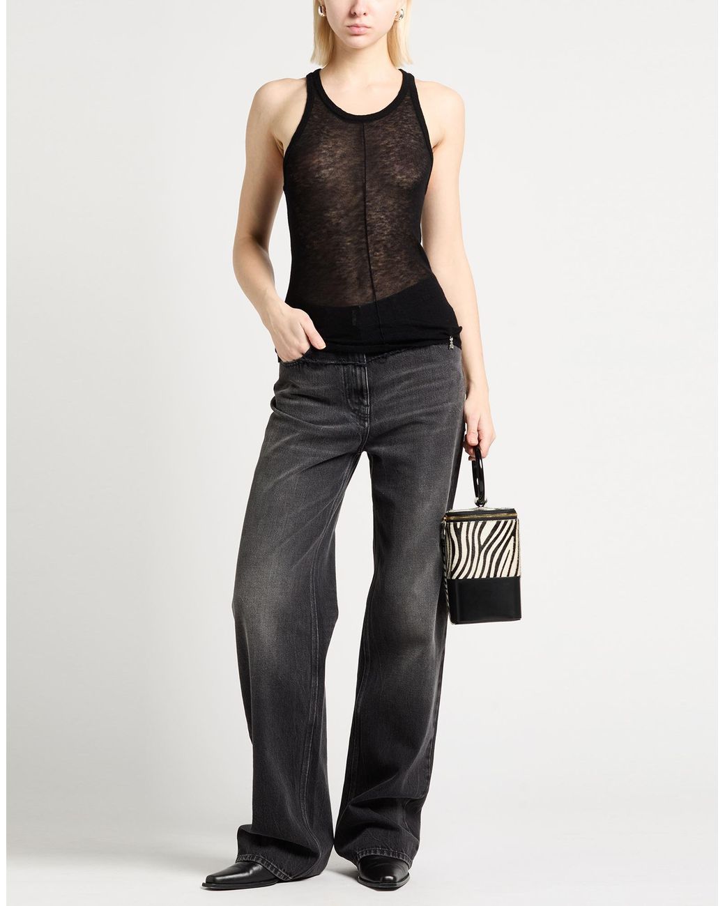 Patrizia Pepe Black Tank Tops