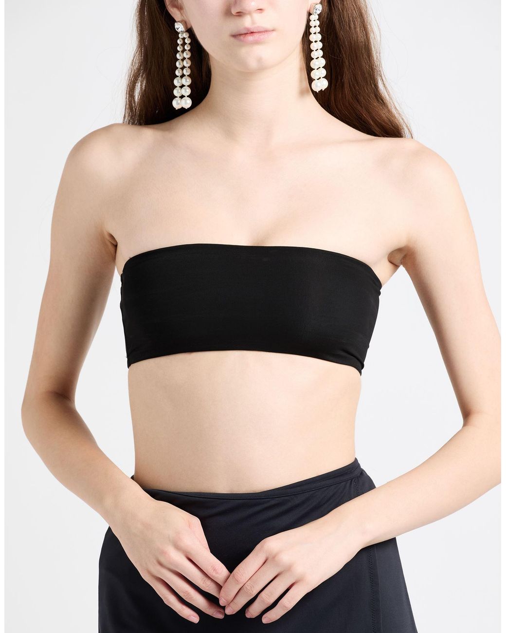 Isabel Benenato Black Top Viscose, Elastane