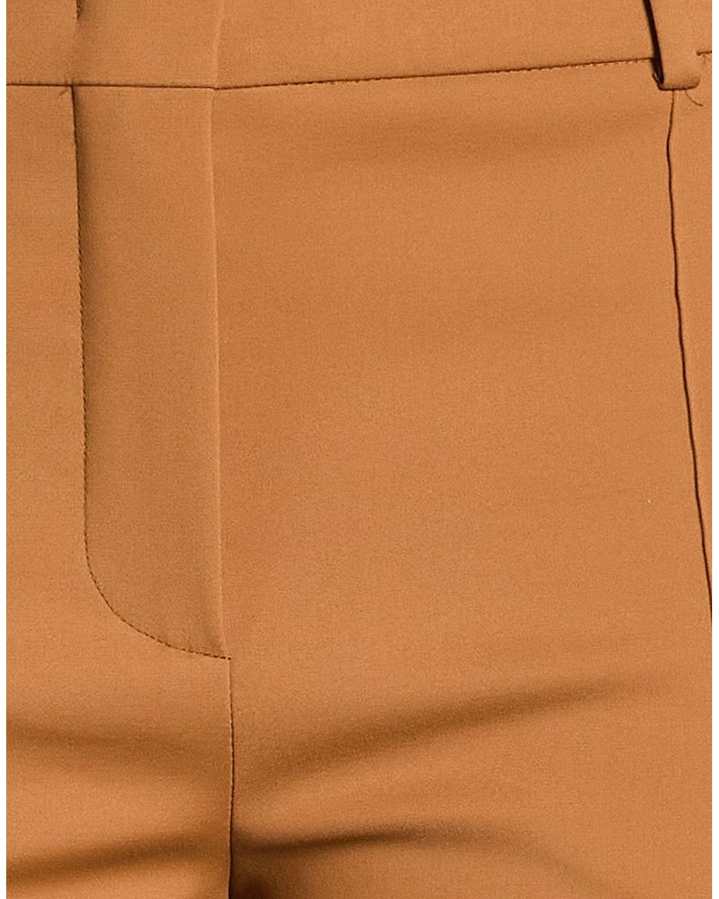 Sportmax Brown Pants Cotton, Polyamide, Elastane