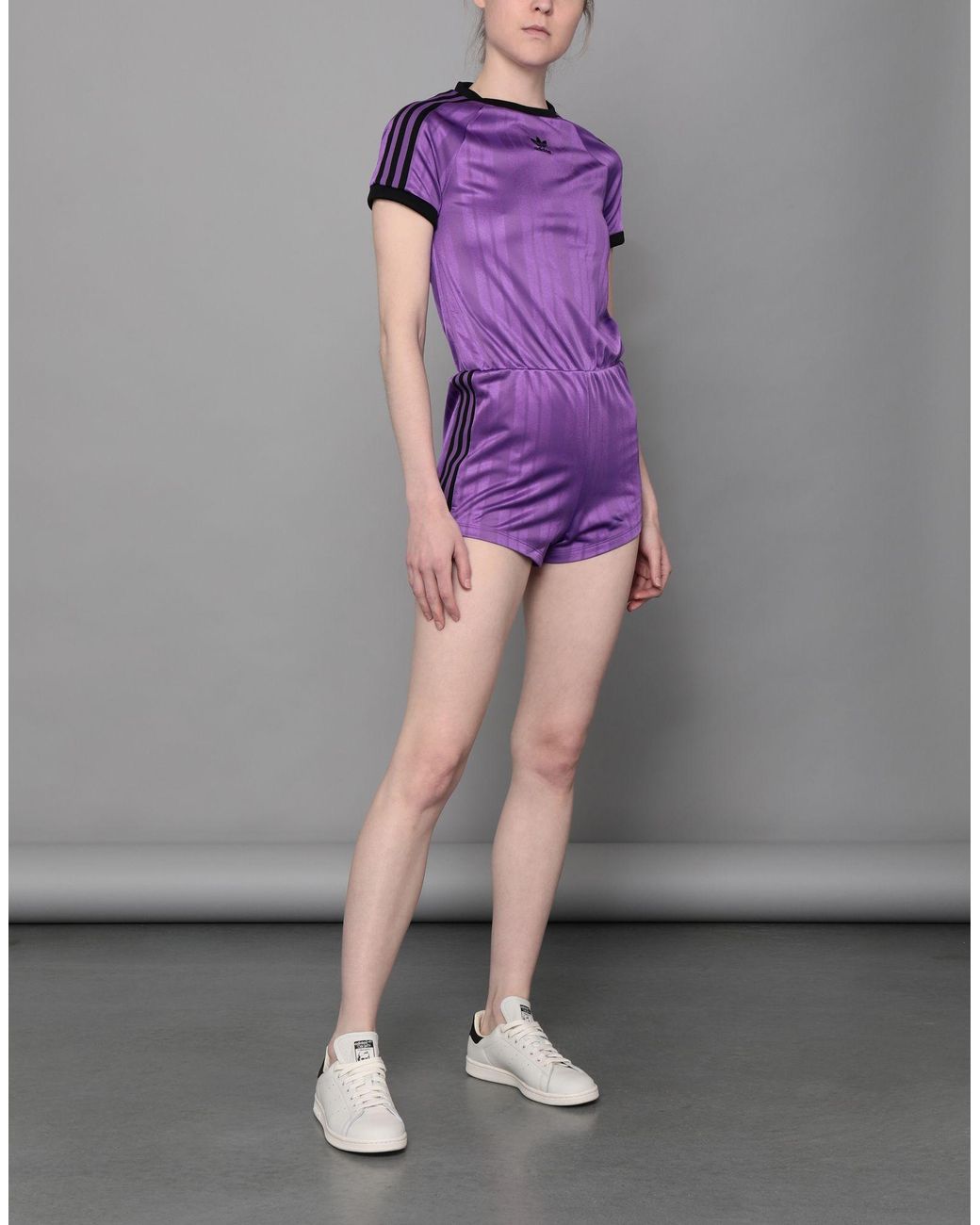 adidas Originals Jumpsuit in Purple | Lyst