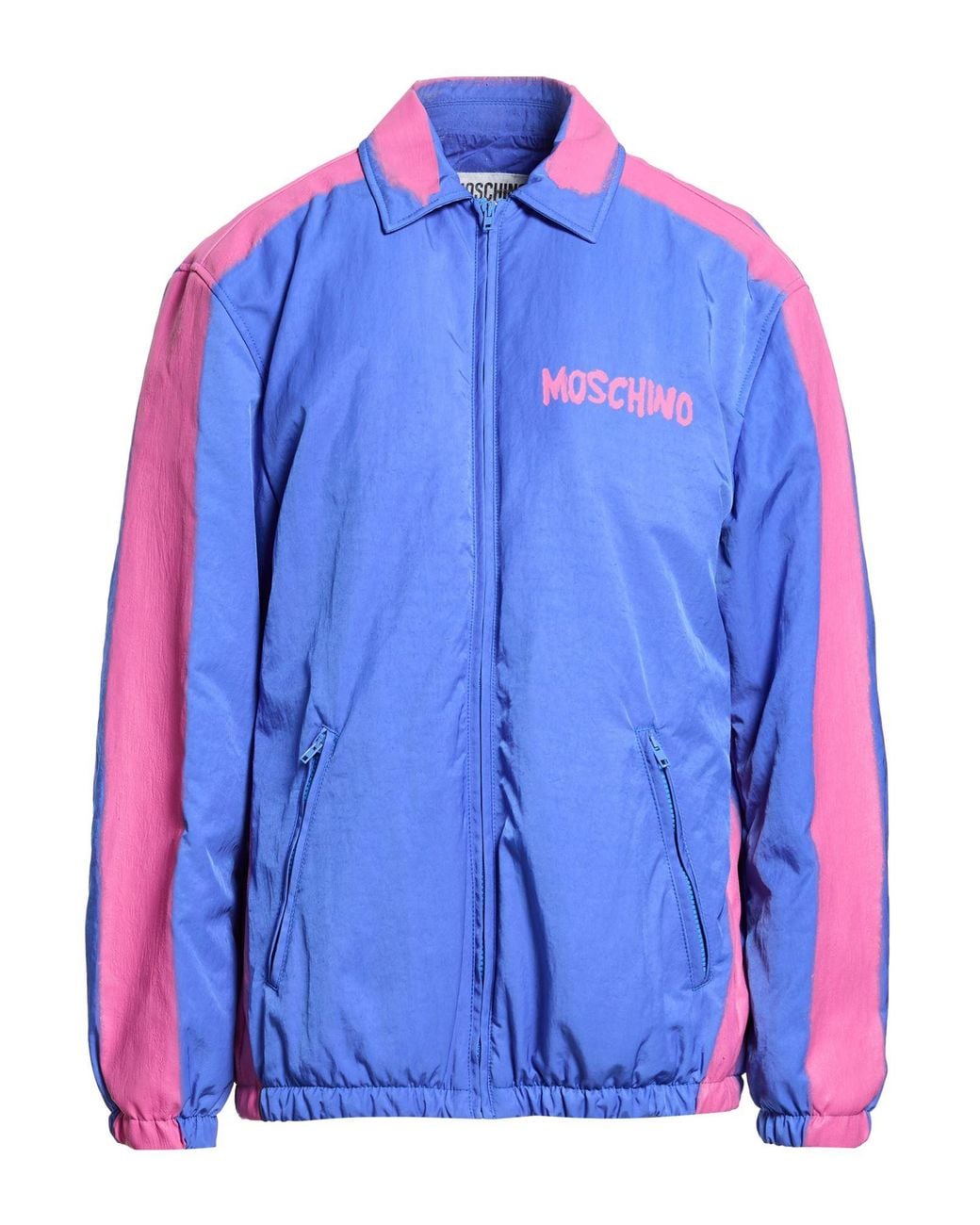 Moschino Blue Azure Jacket Polyamide for men