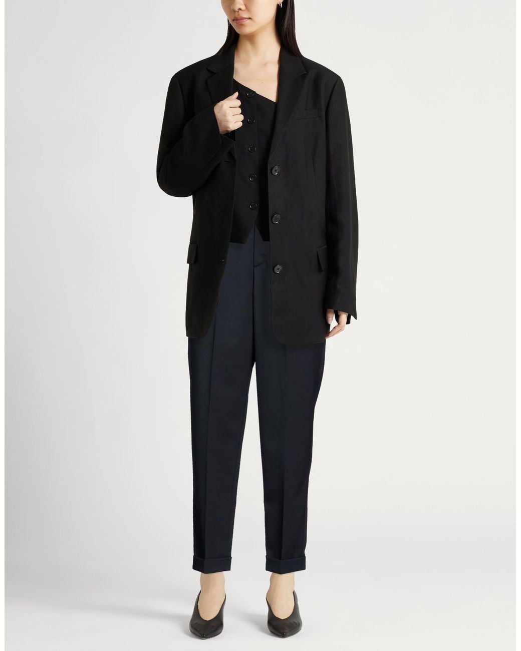 Aspesi Blue Midnight Pants Polyester, Virgin Wool, Elastane