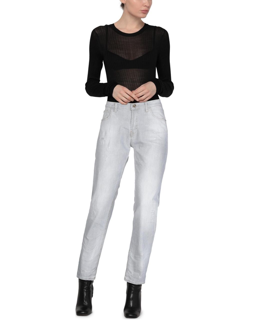 Frankie Morello Gray Jeans