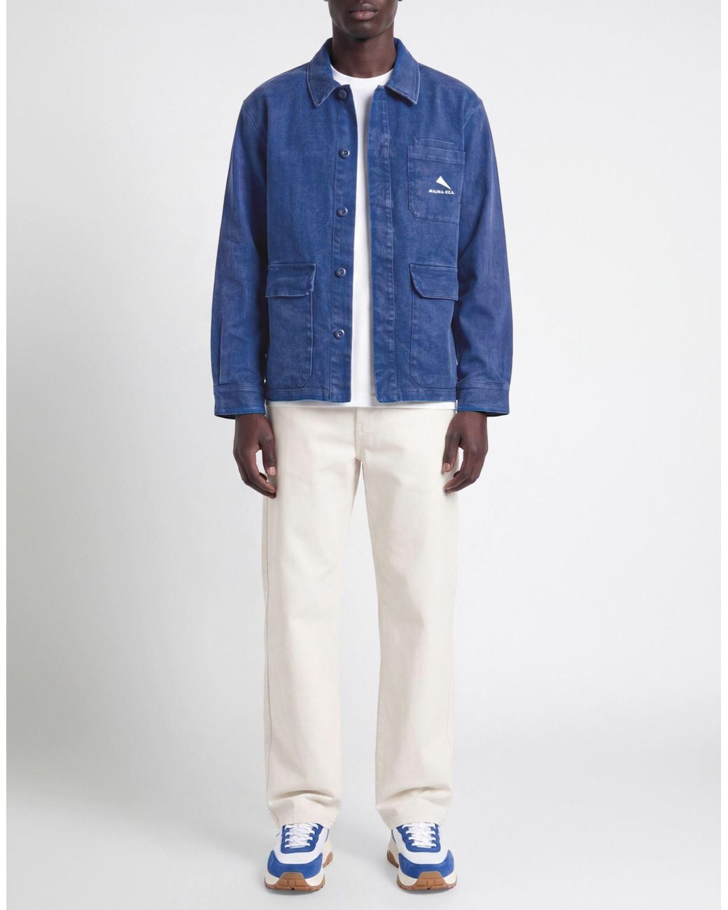 Mauna Kea Blue Denim Outerwear Cotton for men