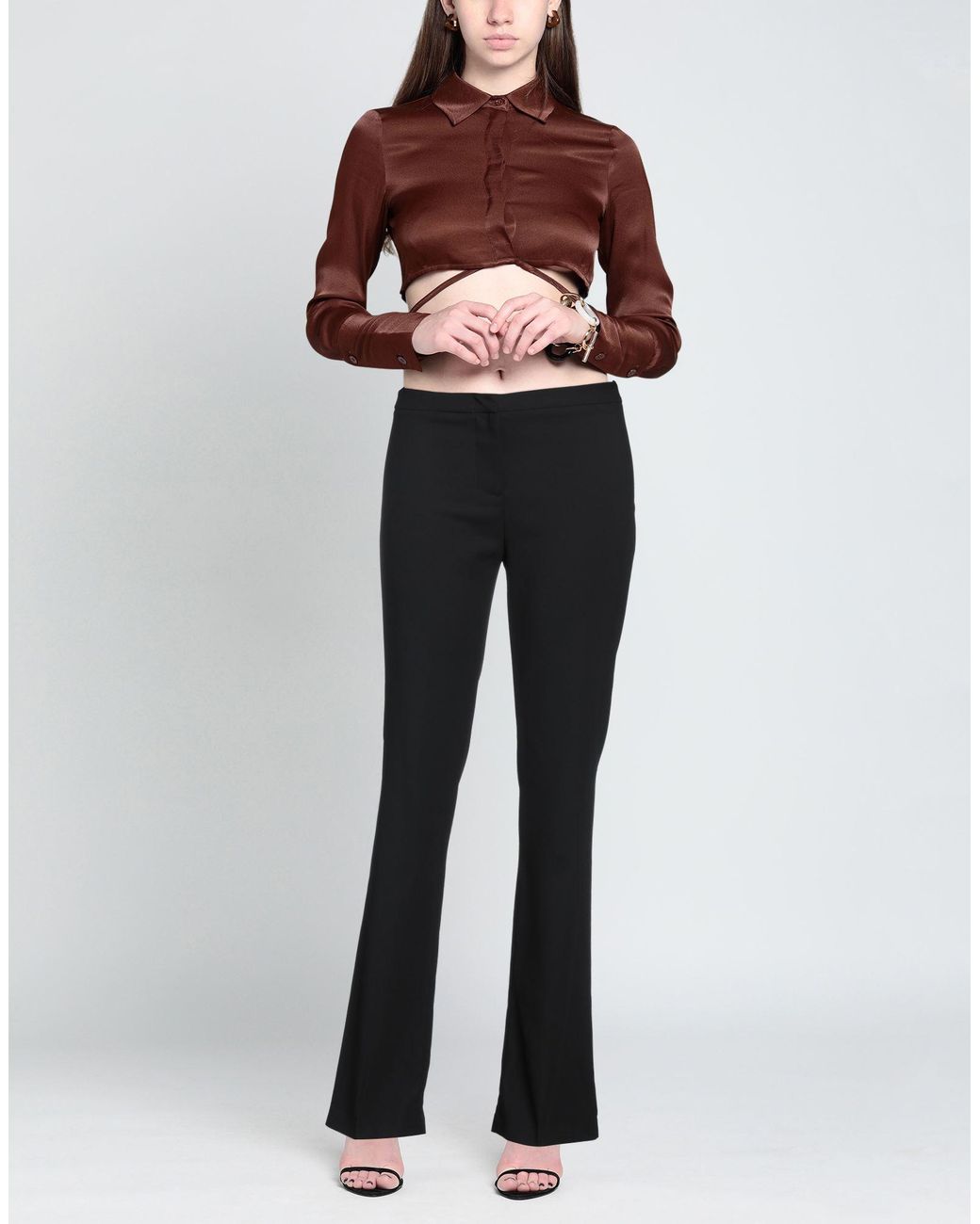 Camilla Black Pants Polyester