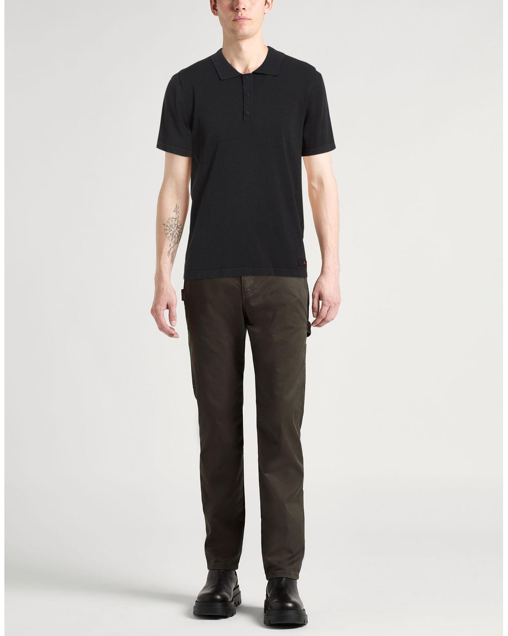 Polo Peuterey de hombre de color Black