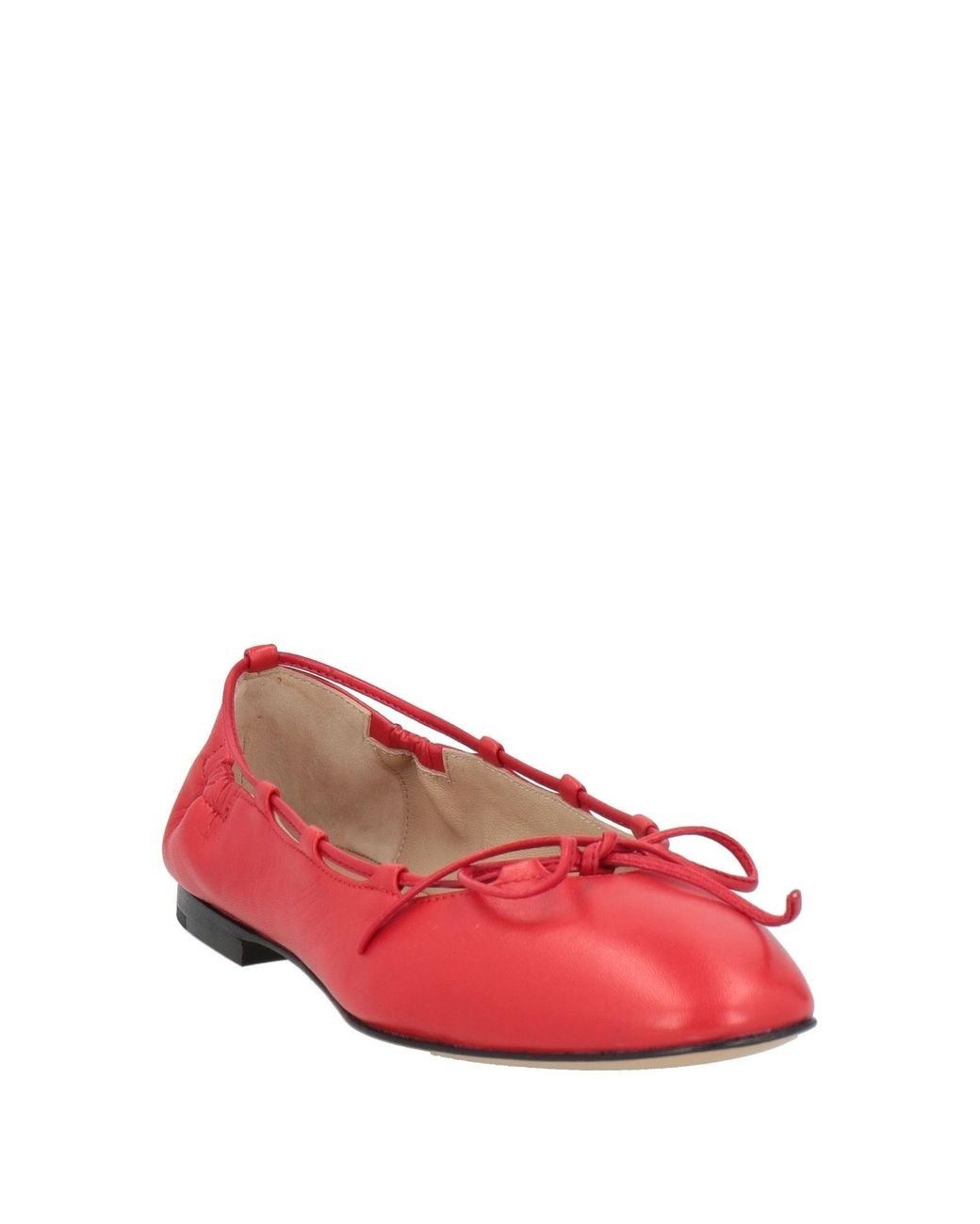 Pomme D'or Red Ballet Flats