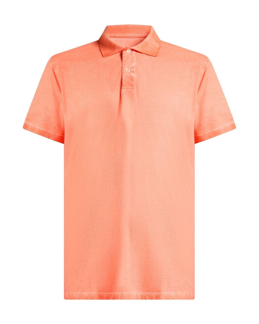 Ploumanac'h Orange Polo Shirt Cotton, Elastane for men