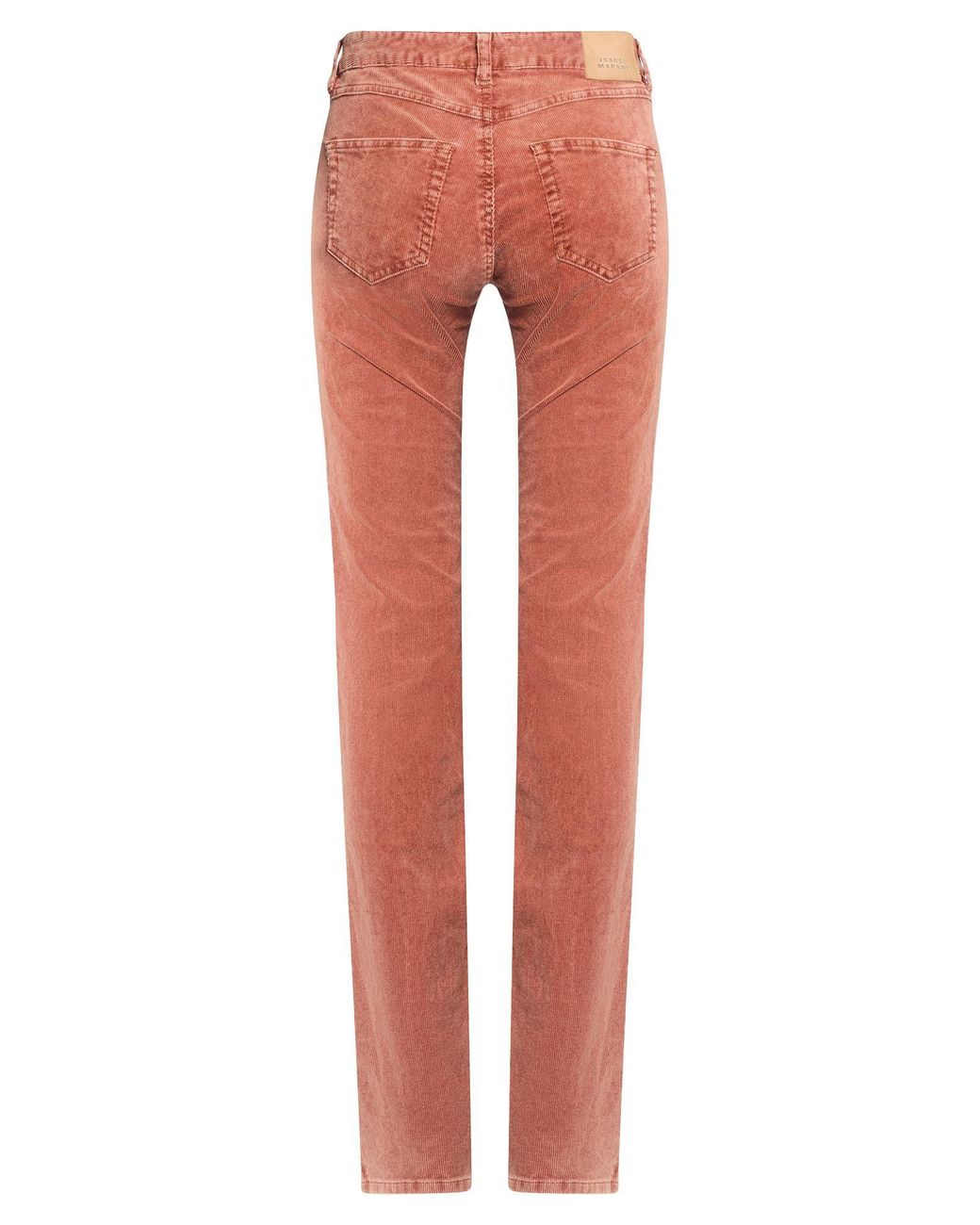 Isabel Marant Red Pants Cotton, Elastane