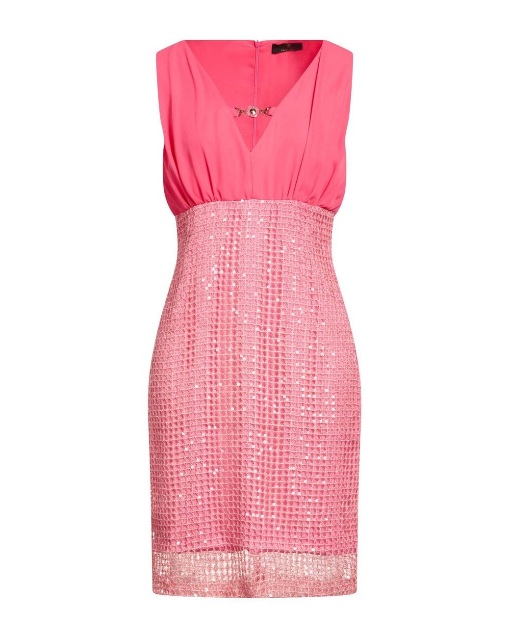 Fracomina Pink Fuchsia Mini Dress Polyester