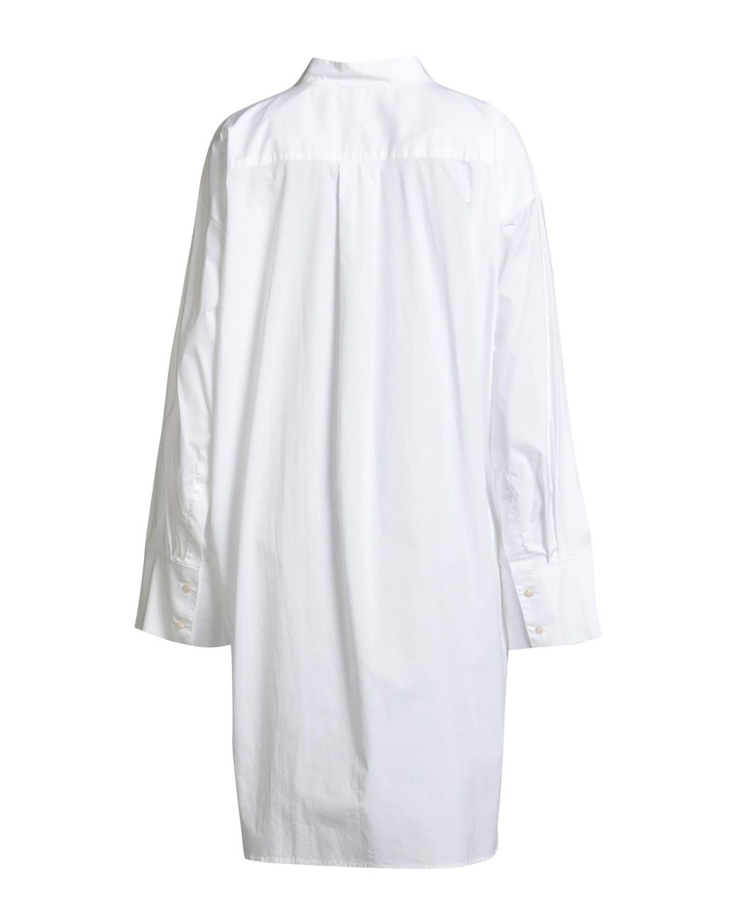 Acne White Mini Dress Cotton, Elastane