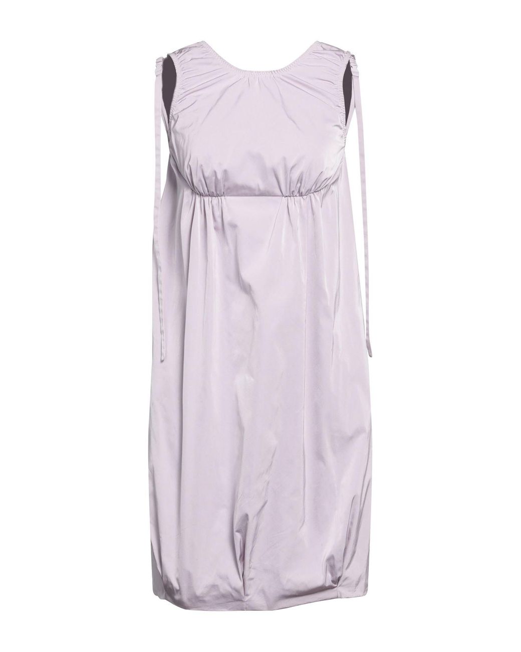 Sportmax Purple Sleeveless Crew Neck Balloon Dress