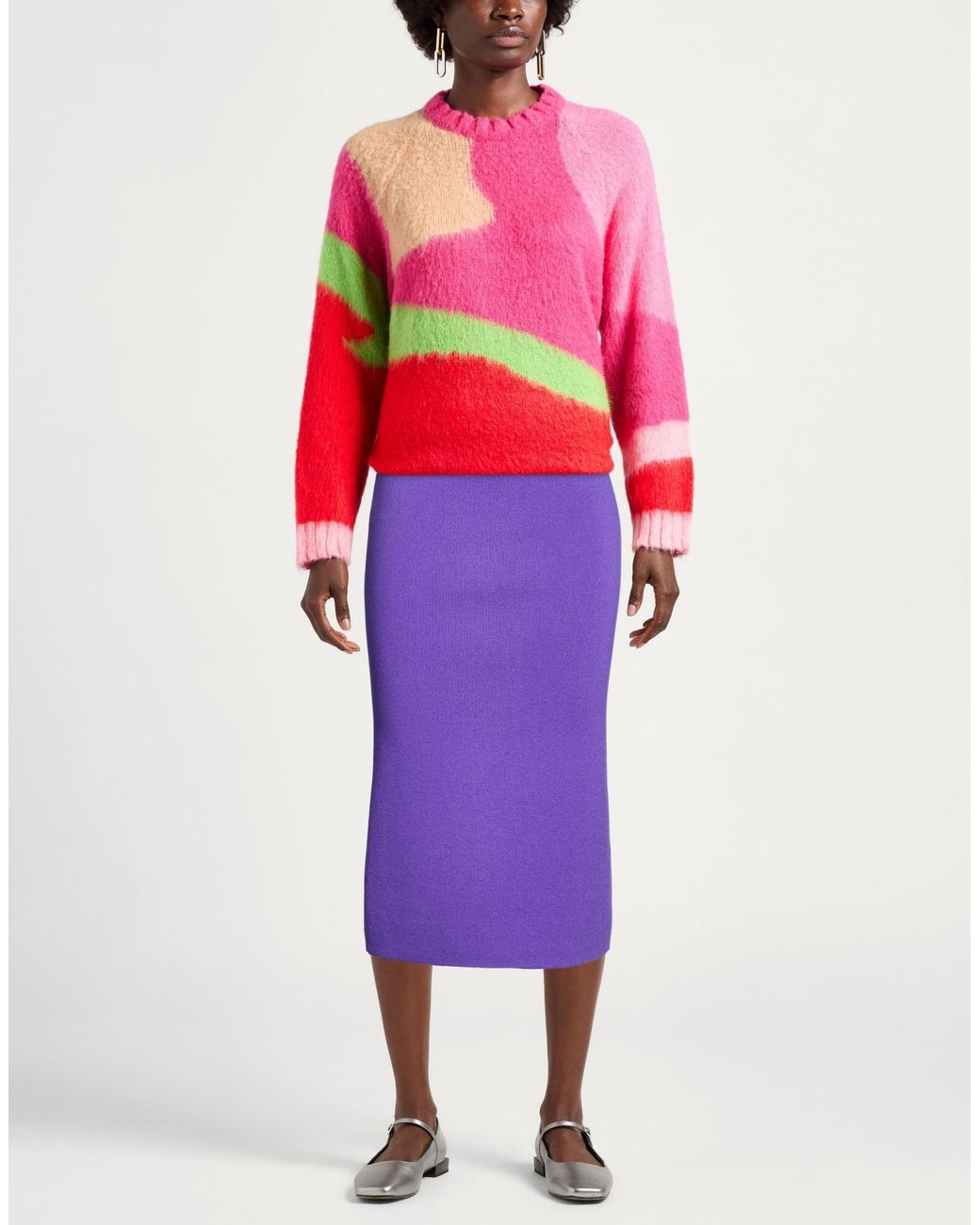 Pinko Purple Midi Skirts