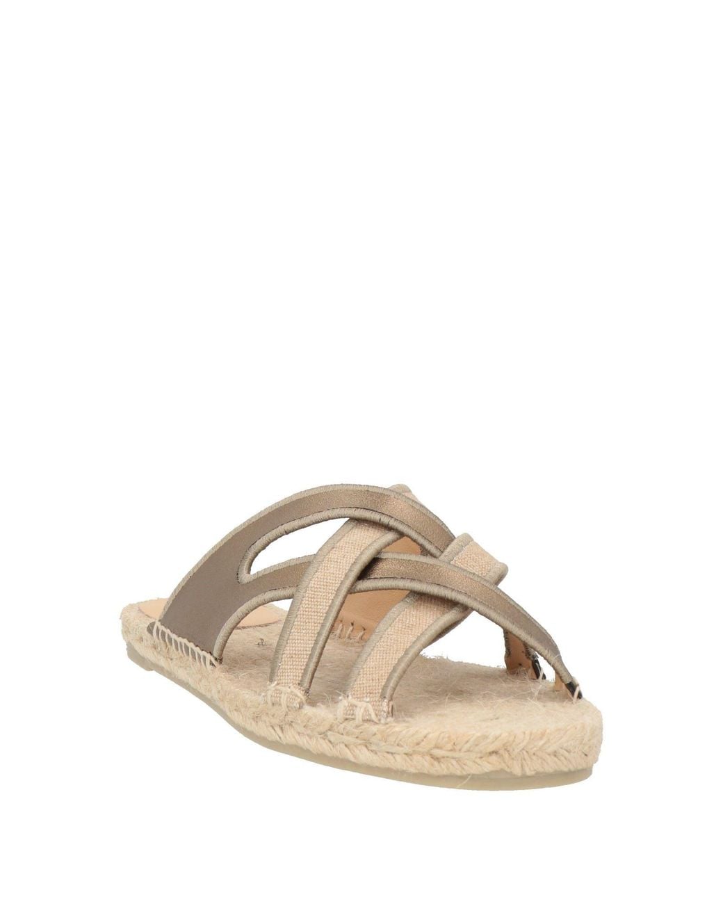 Castaner Natural Espadrilles Leather, Textile Fibers