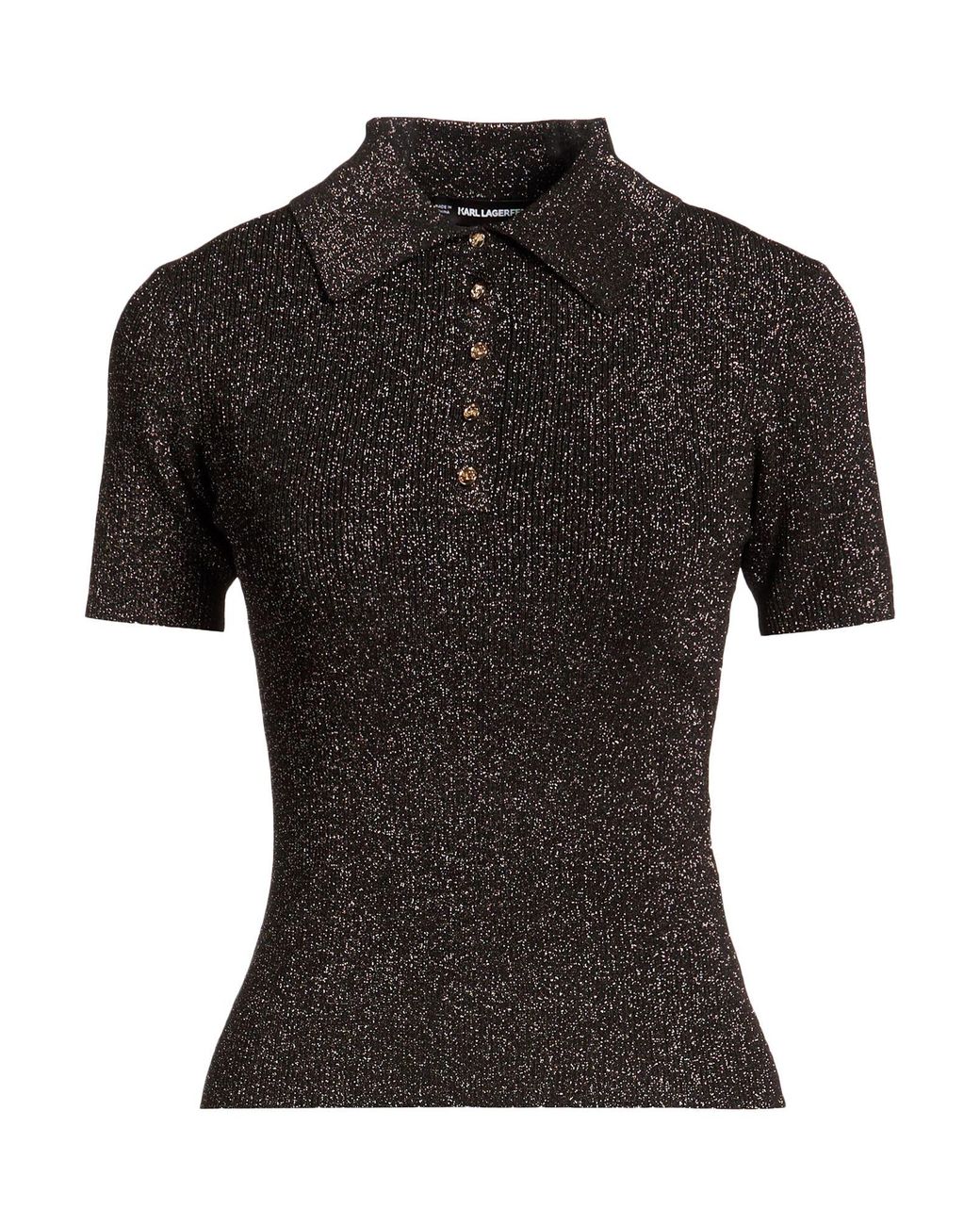 Karl Lagerfeld Black Polo Shirt