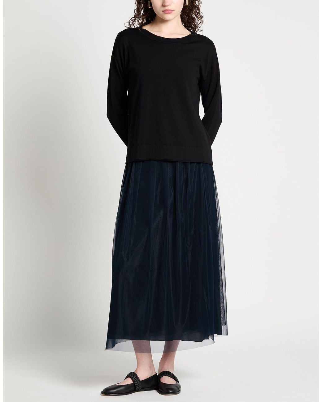 Jupe Longue Alpha Studio en coloris Blue