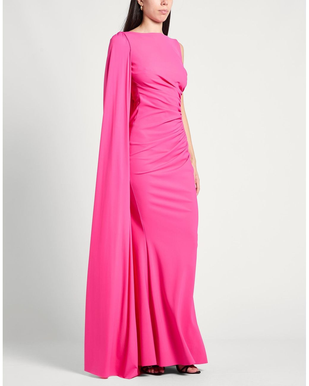 La Petite Robe Di Chiara Boni Pink Fuchsia Maxi Dress Polyamide, Elastane