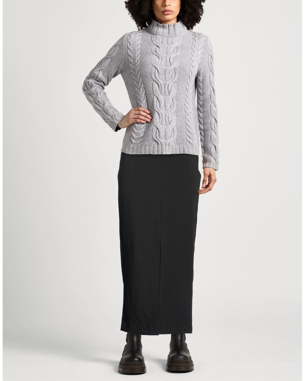 Ba&sh Black Midi Skirt